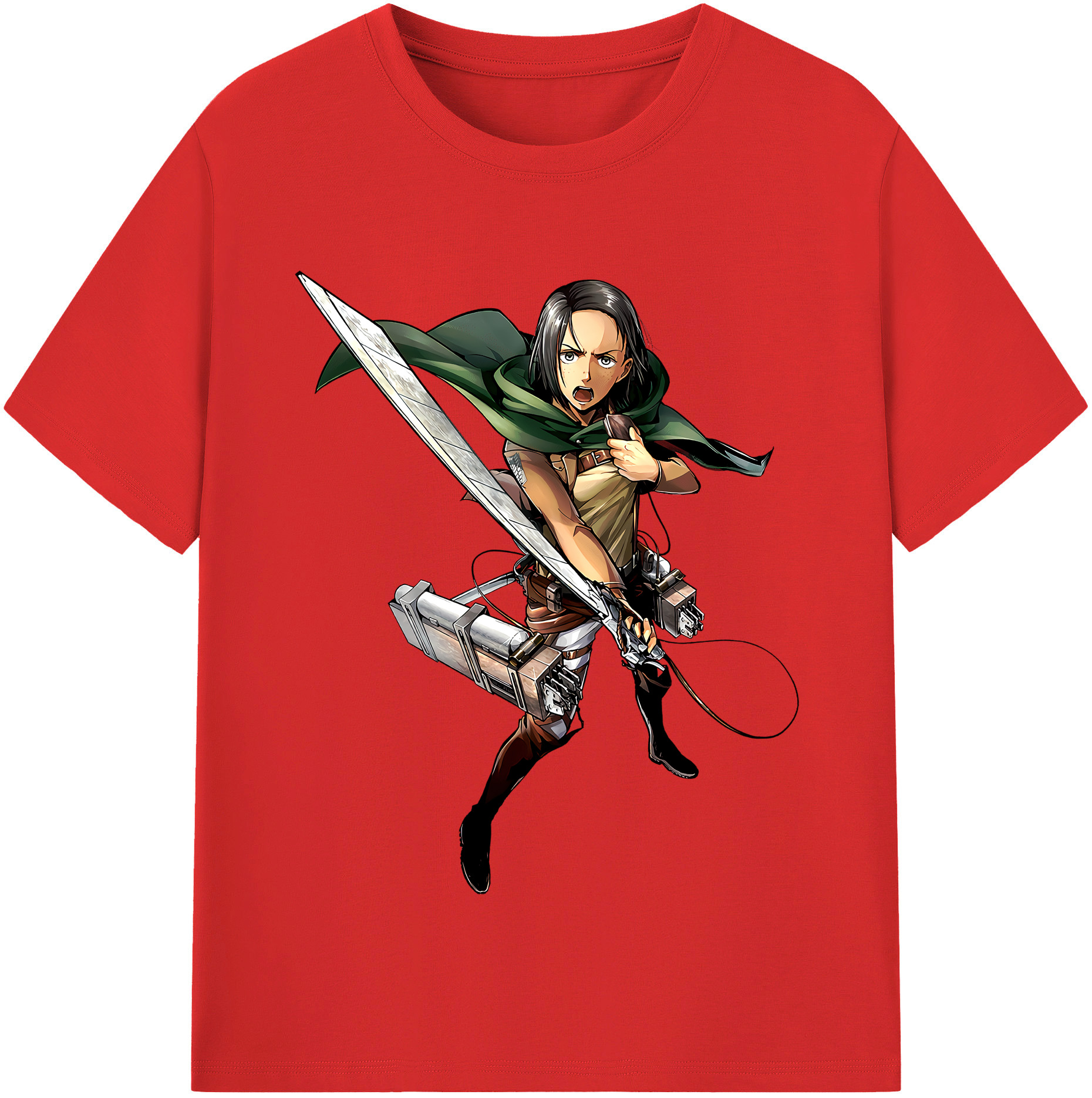 （画像用） 進撃の巨人 Attack on Titan 綿100％半袖Tシャツ（フロントプリント）