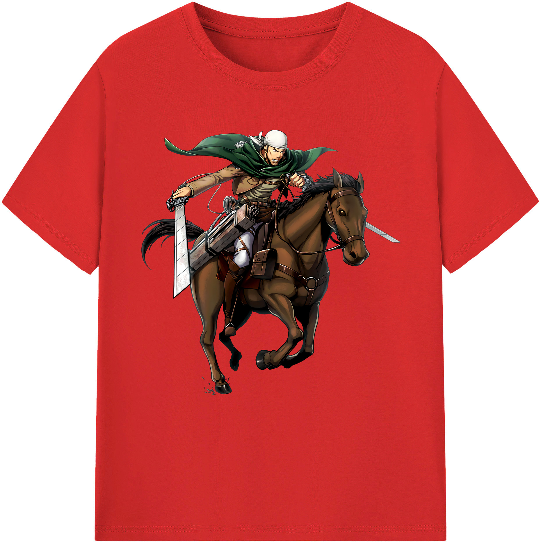 （画像用） 進撃の巨人 Attack on Titan 綿100％半袖Tシャツ（フロントプリント）