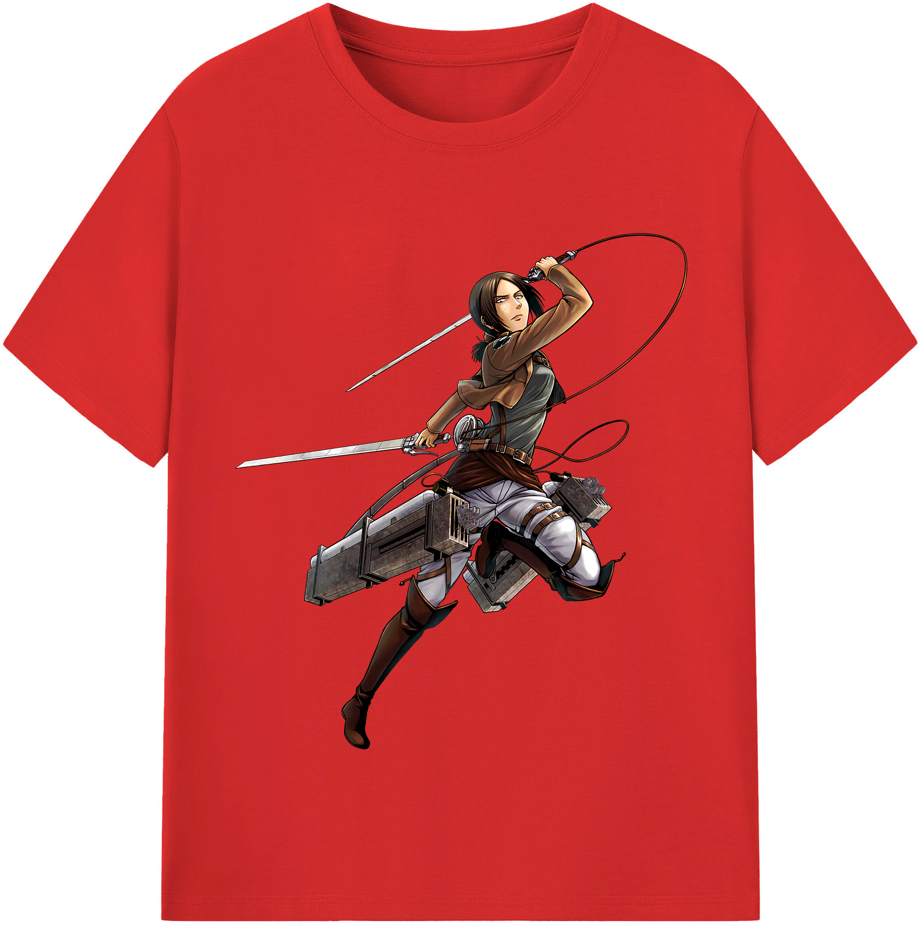 （画像用） 進撃の巨人 Attack on Titan 綿100％半袖Tシャツ（フロントプリント）