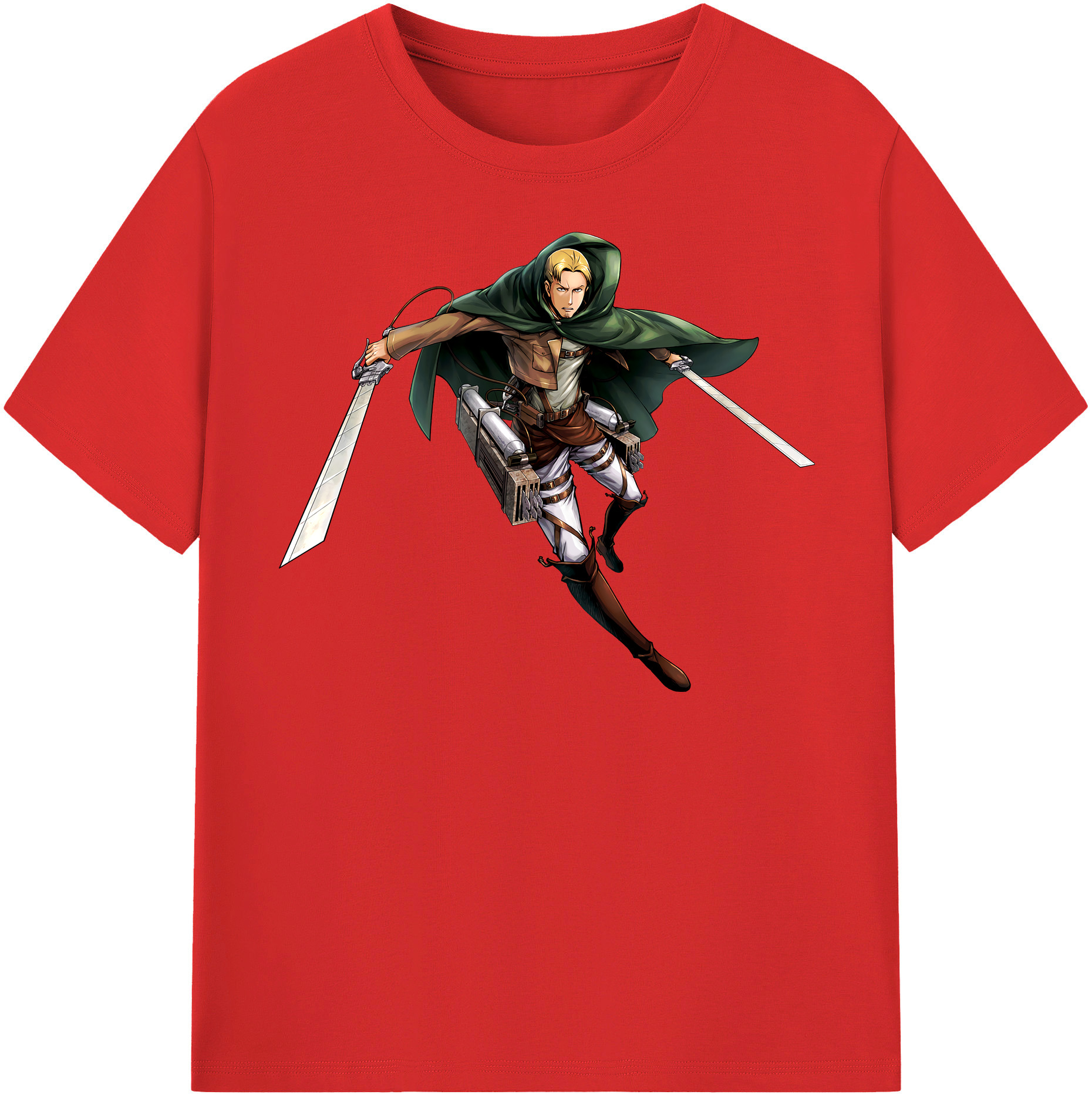 （画像用） 進撃の巨人 Attack on Titan 綿100％半袖Tシャツ（フロントプリント）