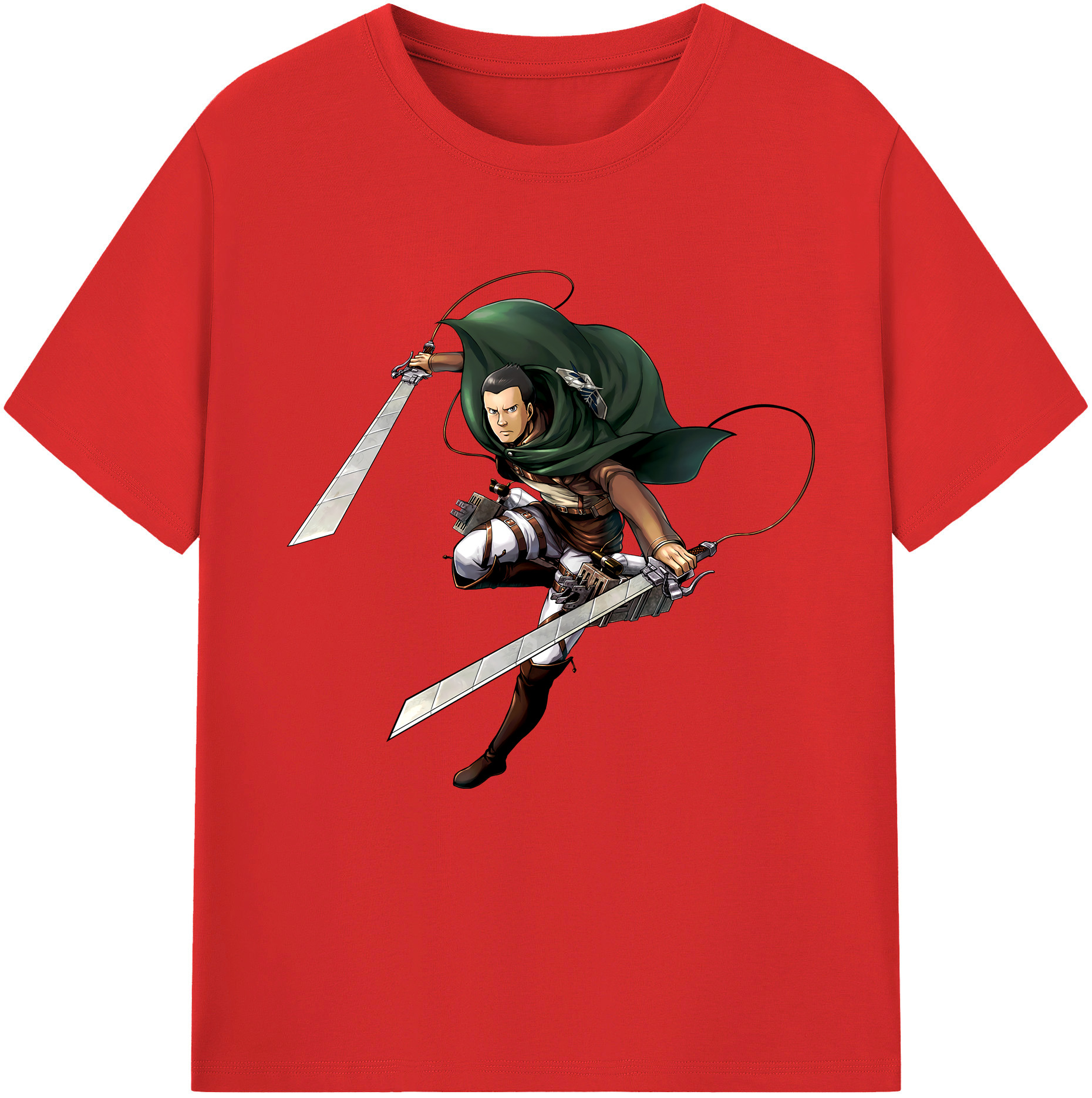 （画像用） 進撃の巨人 Attack on Titan 綿100％半袖Tシャツ（フロントプリント）