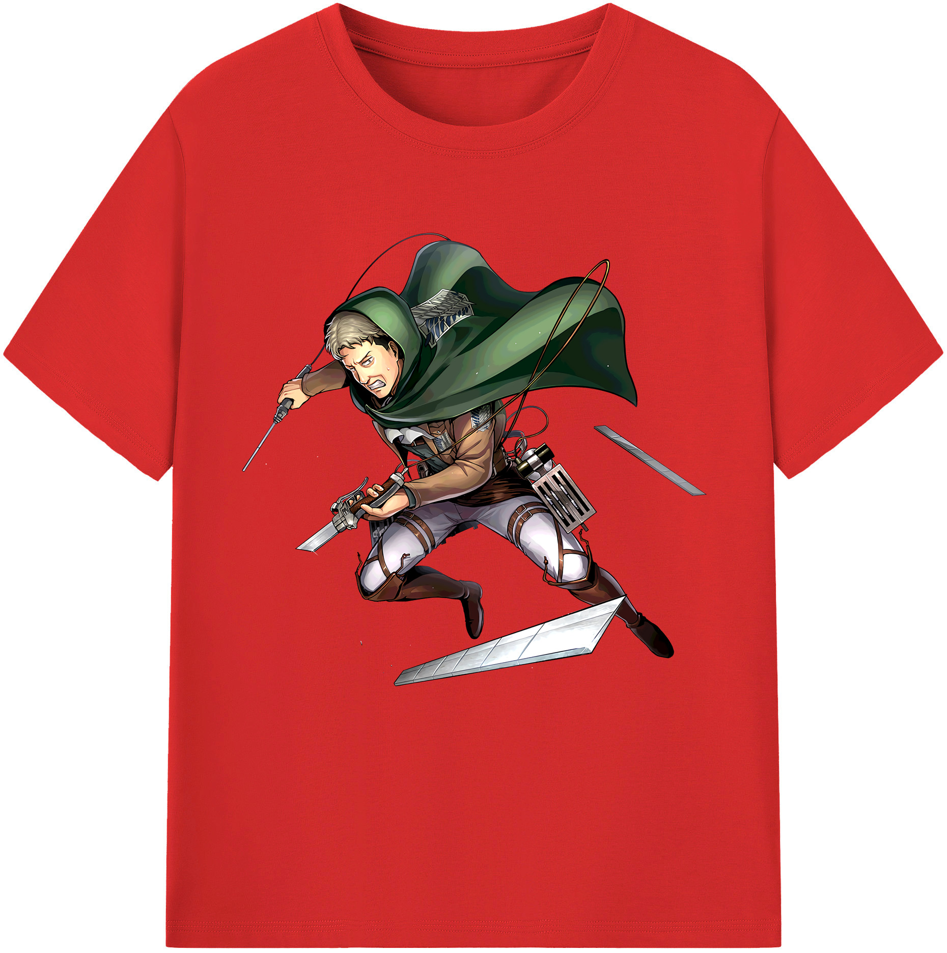 （画像用） 進撃の巨人 Attack on Titan 綿100％半袖Tシャツ（フロントプリント）