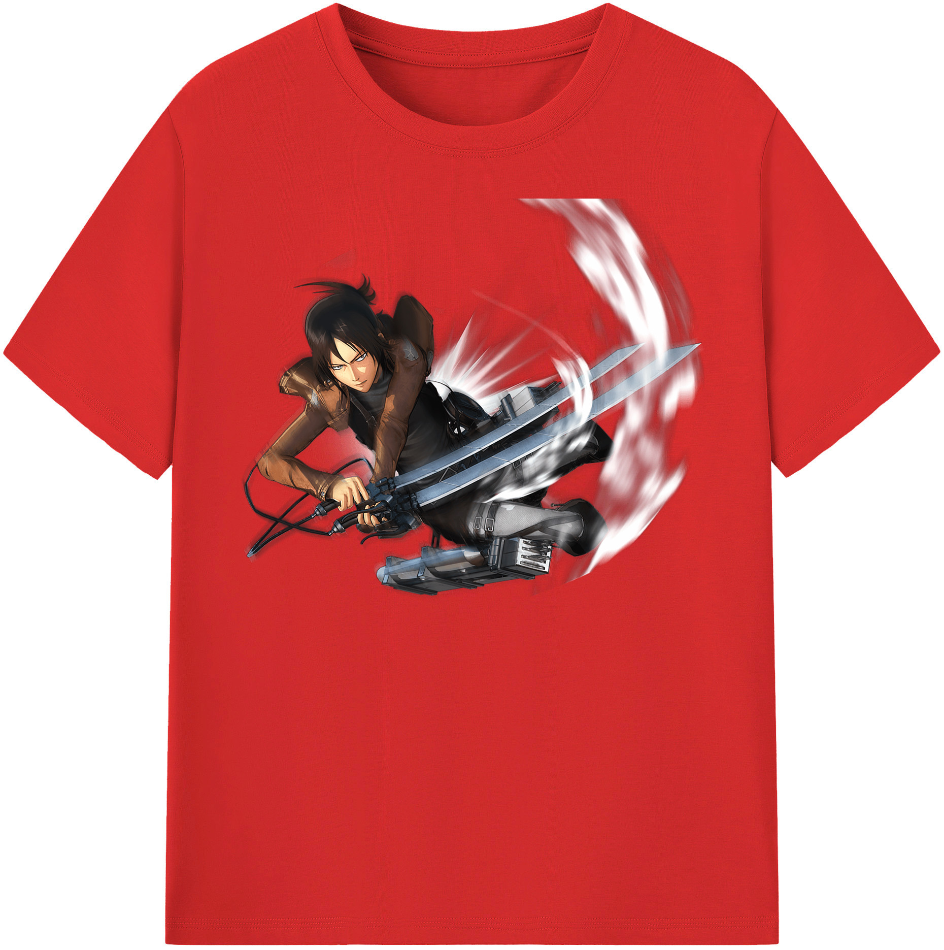 （画像用） 進撃の巨人 Attack on Titan 綿100％半袖Tシャツ（フロントプリント）