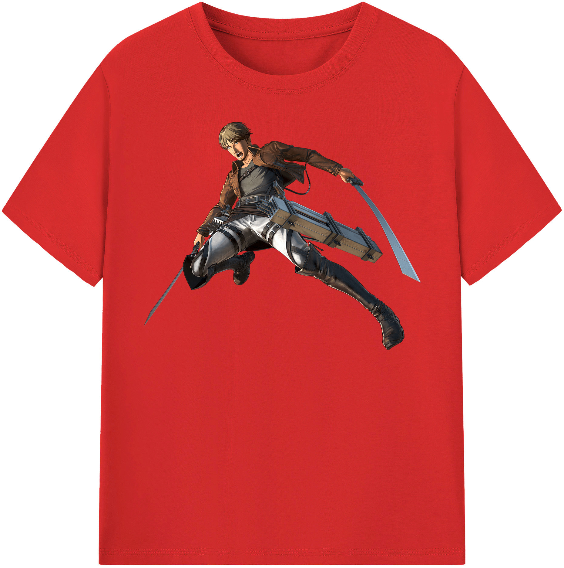 （画像用） 進撃の巨人 Attack on Titan 綿100％半袖Tシャツ（フロントプリント）