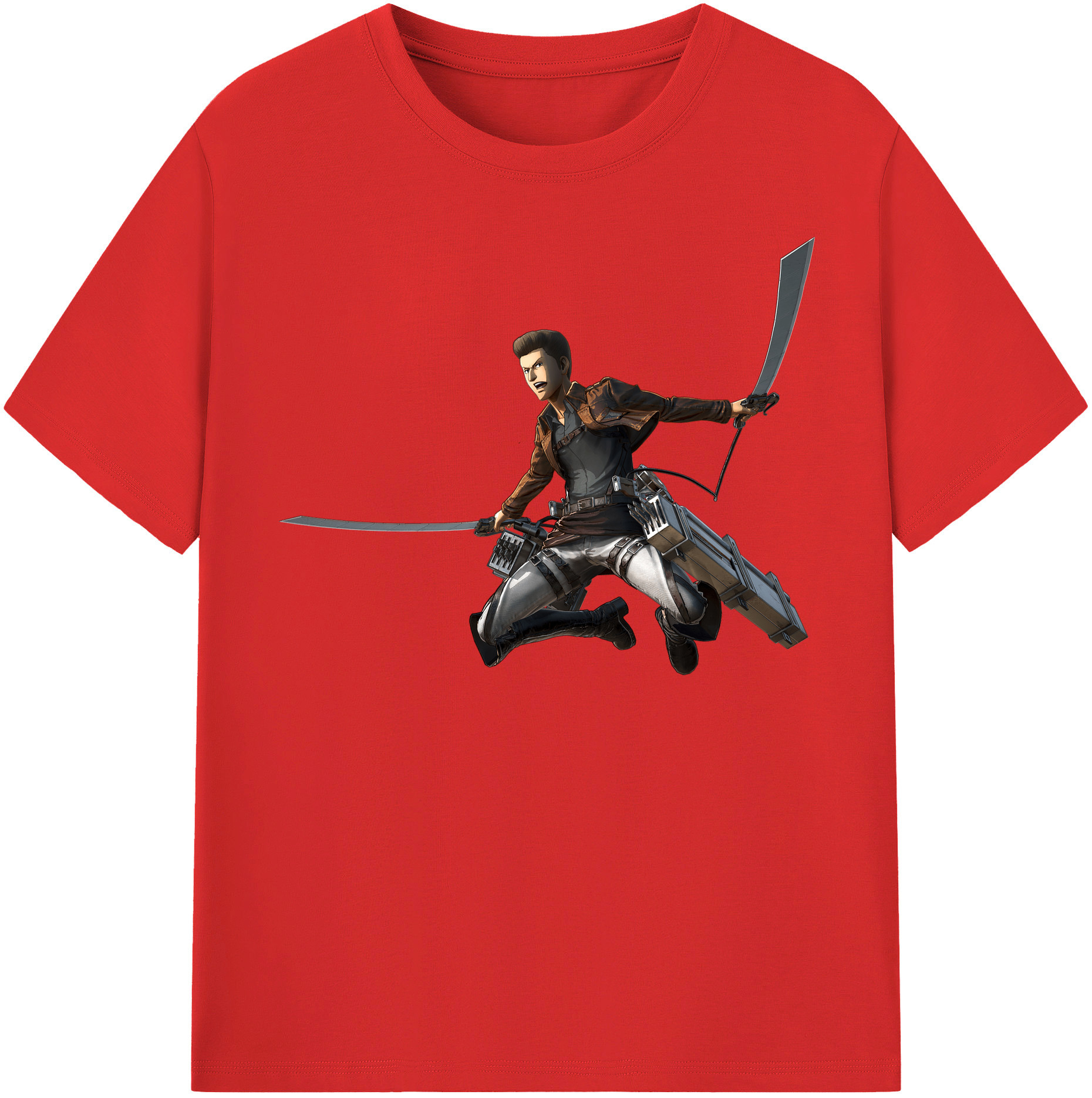 （画像用） 進撃の巨人 Attack on Titan 綿100％半袖Tシャツ（フロントプリント）