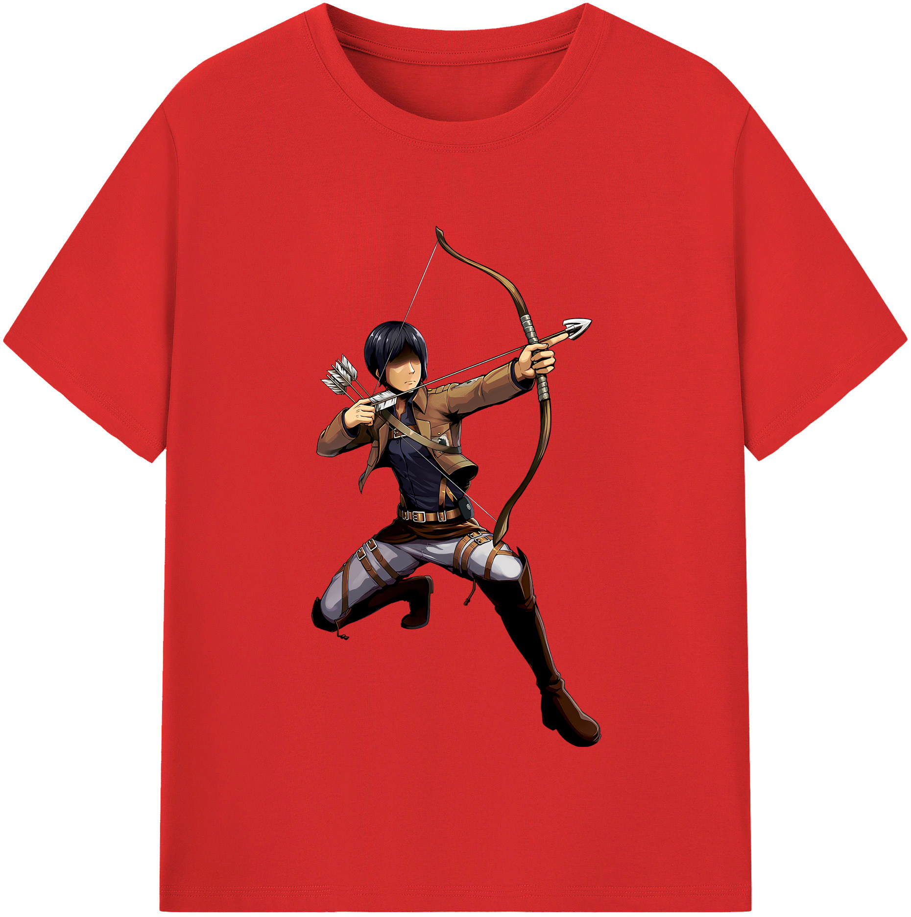 （画像用） 進撃の巨人 Attack on Titan 綿100％半袖Tシャツ（フロントプリント）