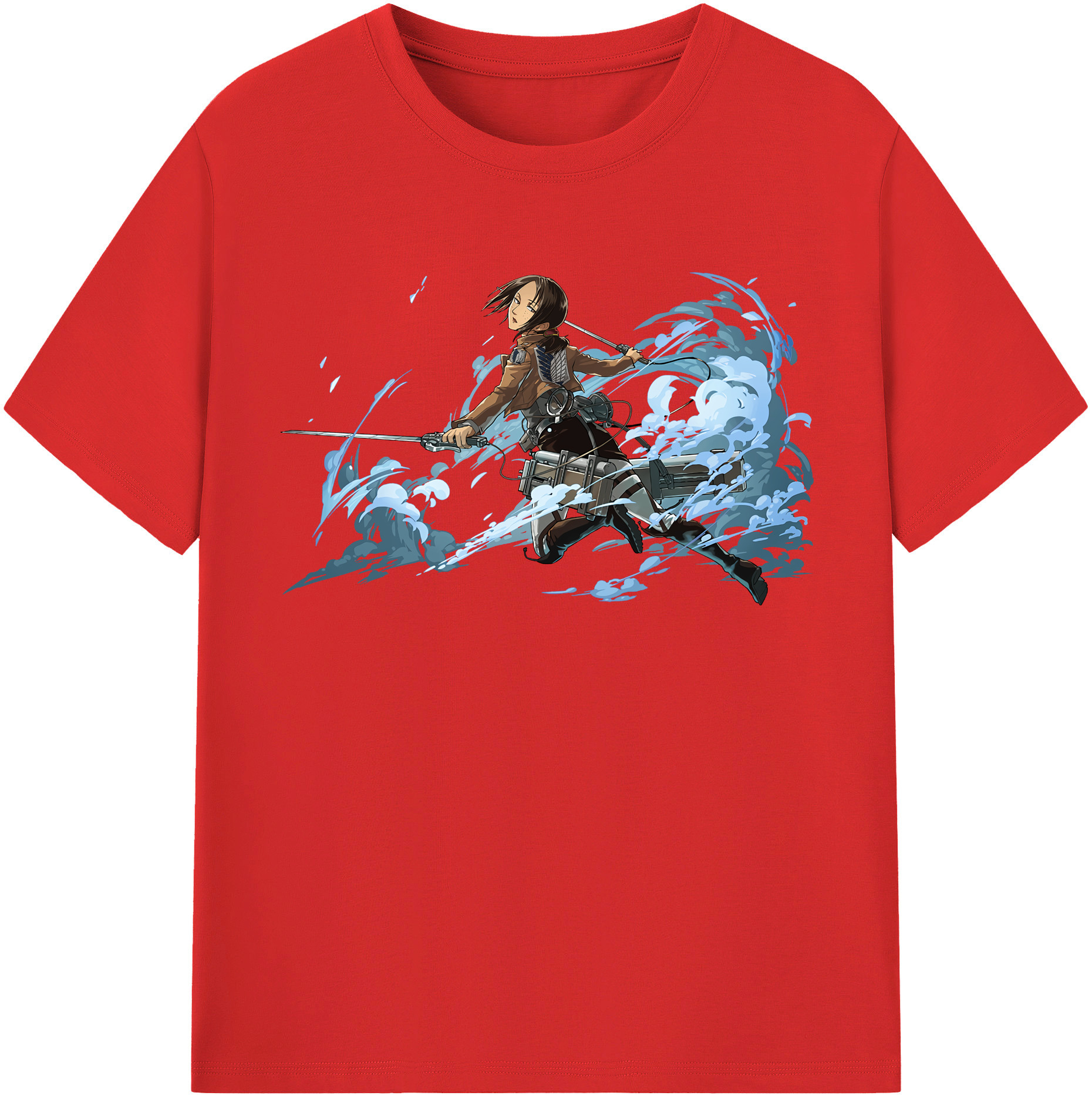 （画像用） 進撃の巨人 Attack on Titan 綿100％半袖Tシャツ（フロントプリント）
