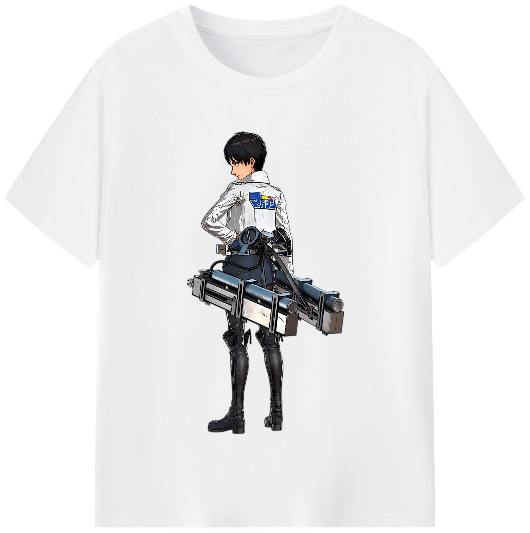 （画像用） 進撃の巨人 エレン･イェーガー Attack on Titan Eren Jäger 綿100％半袖Tシャツ（フロントプリント）