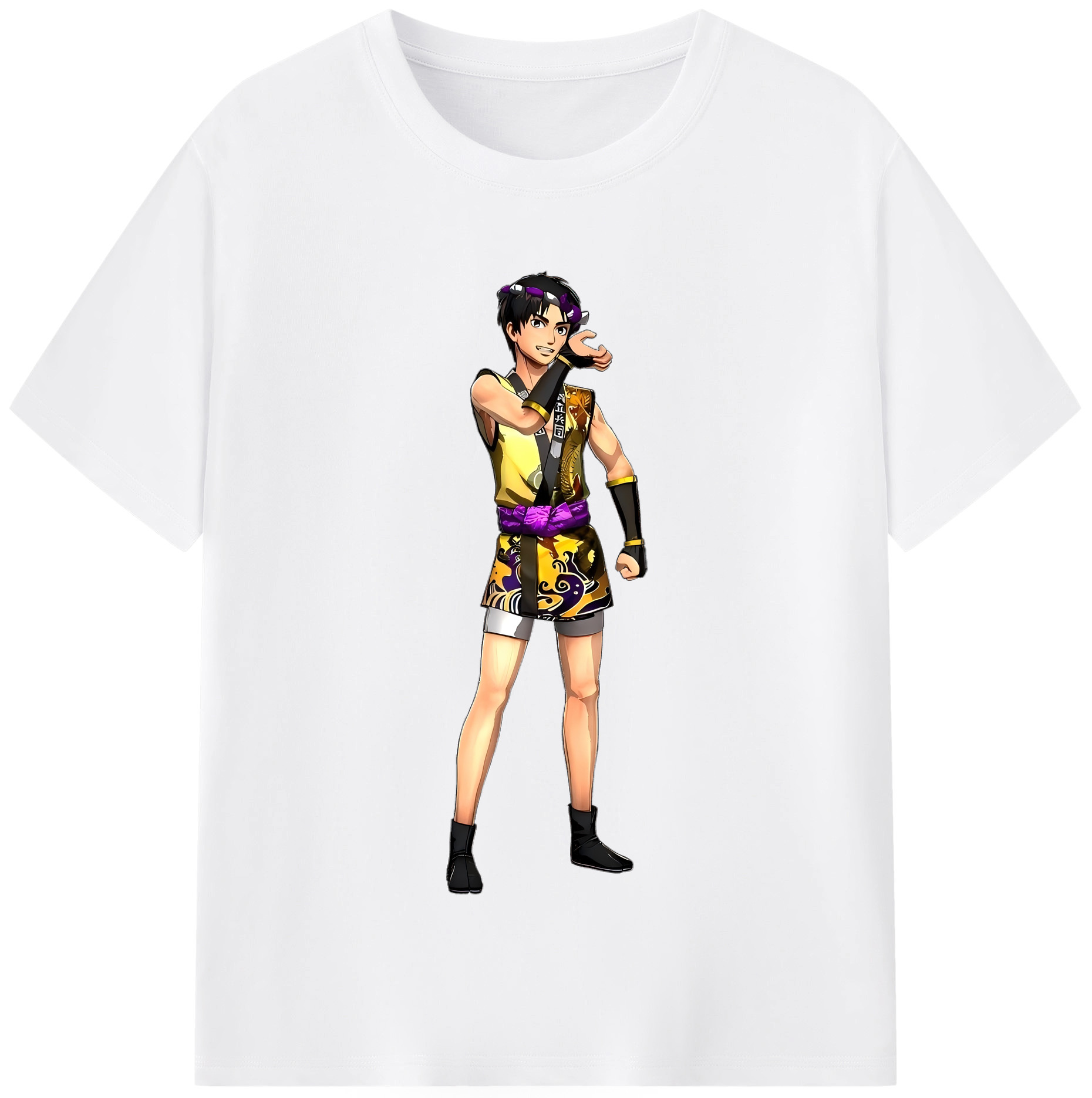 （画像用） 進撃の巨人 リヴァイ·アッカーマン Attack on Titan Levi Ackerman 綿100％半袖Tシャツ（フロントプリント）