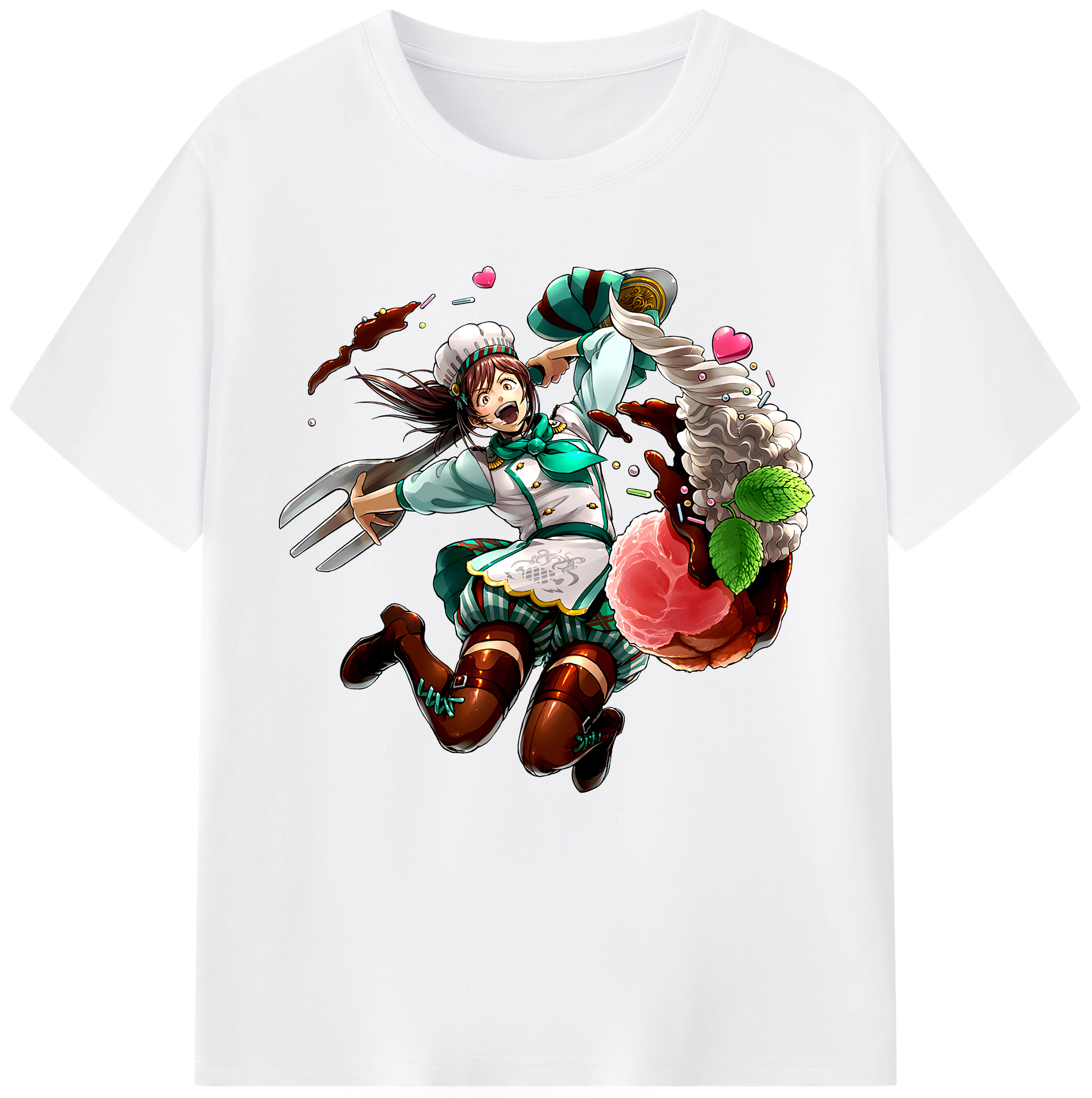 （画像用） 進撃の巨人 サシャ·ブラウス Attack on Titan Sasha Blaus 綿100％半袖Tシャツ（フロントプリント）