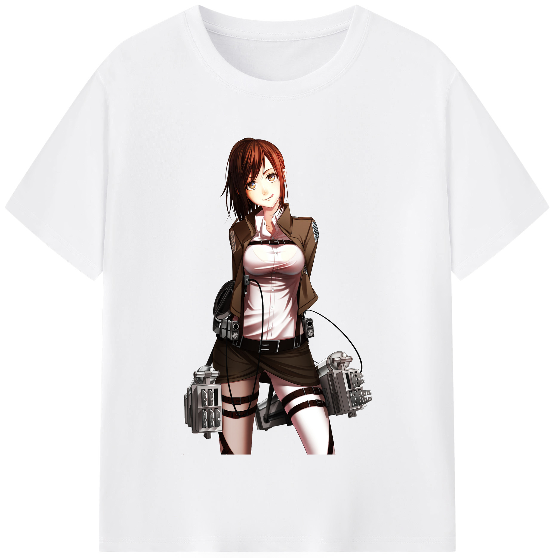 （画像用） 進撃の巨人 サシャ·ブラウス Attack on Titan Sasha Blaus 綿100％半袖Tシャツ（フロントプリント）