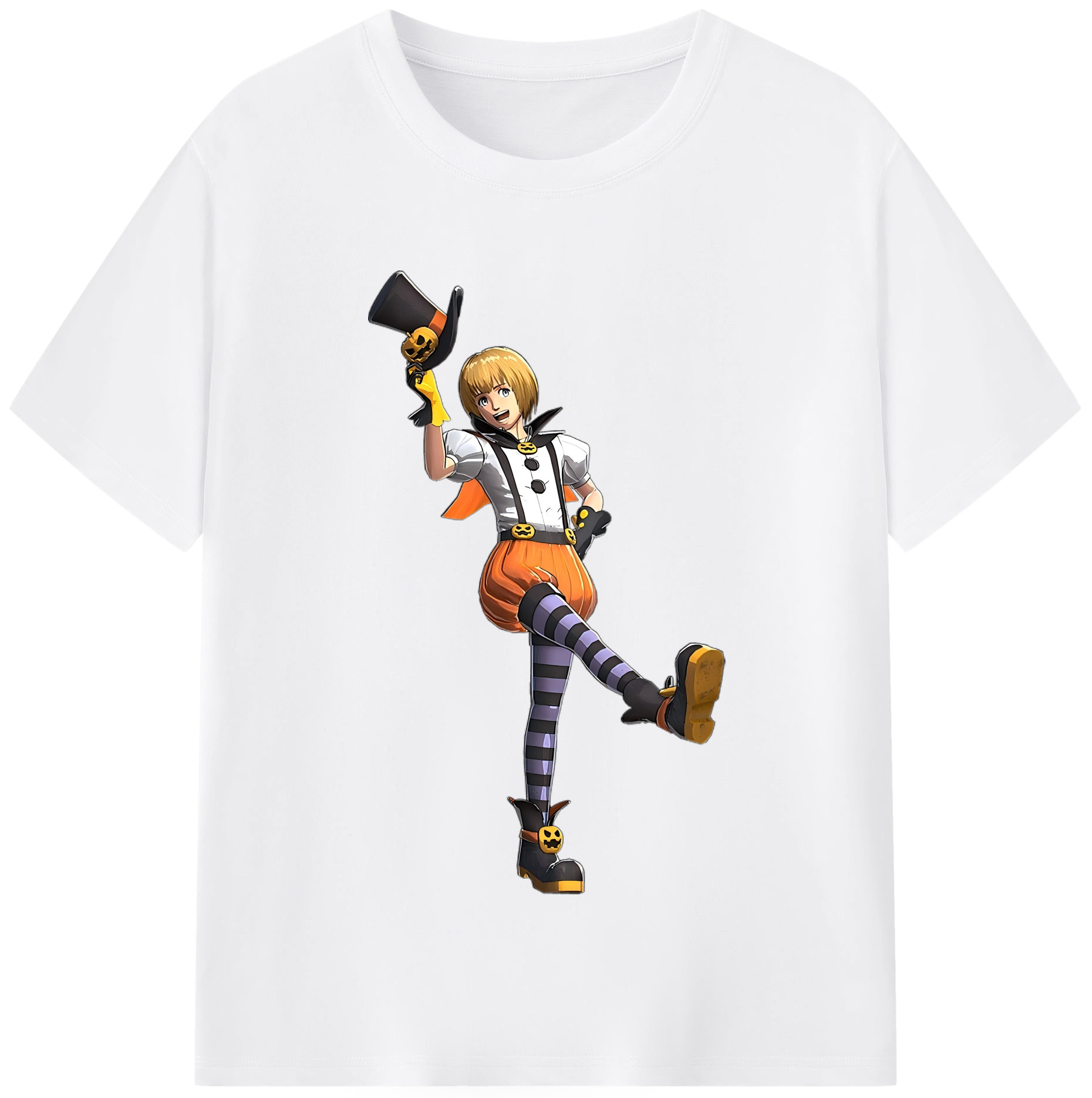 （画像用） 進撃の巨人 アルミン·アルレルト Attack on Titan Armin Arlert 綿100％半袖Tシャツ（フロントプリント）
