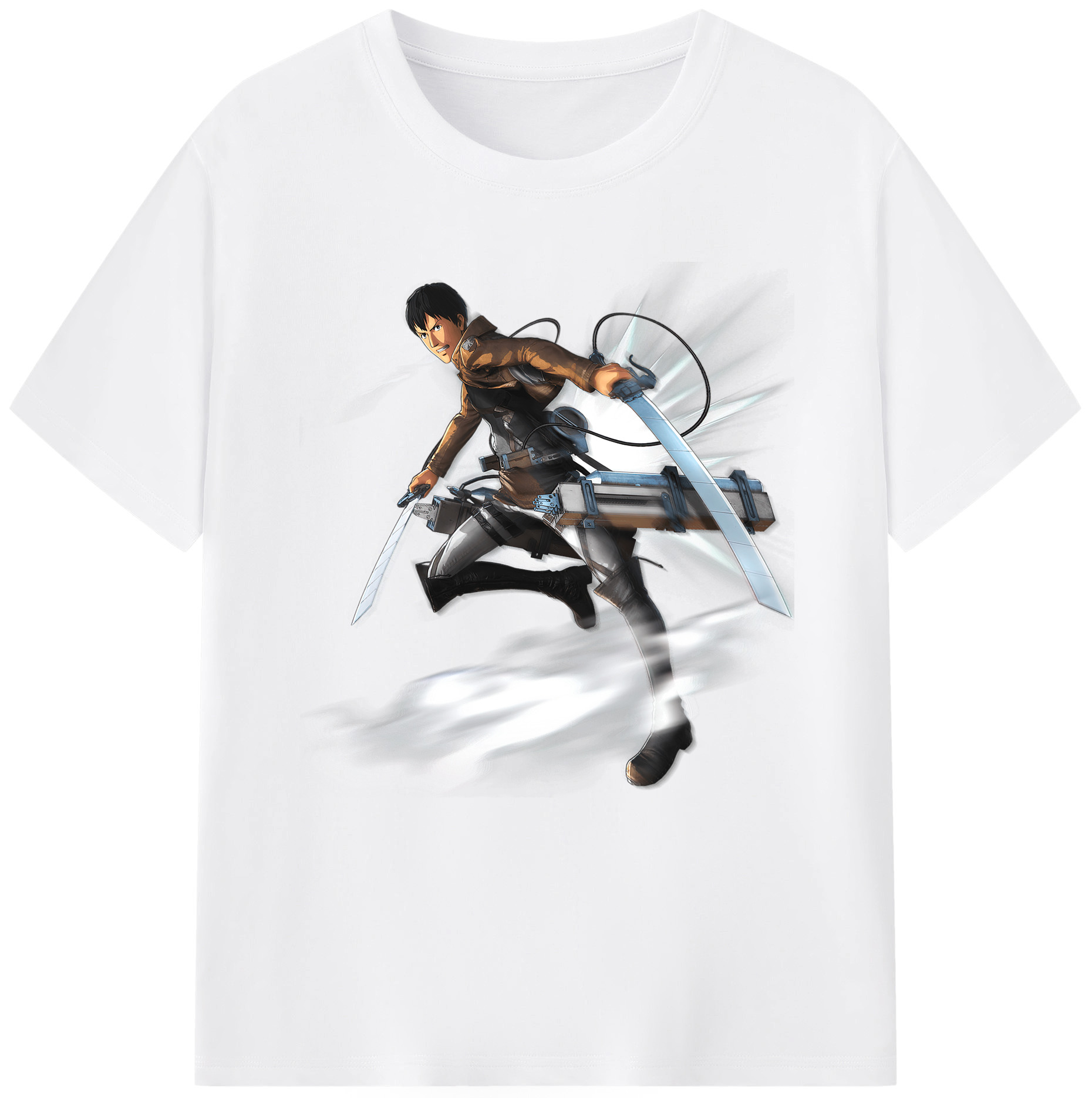 （画像用） 進撃の巨人 ベルトルト・フーバー Attack on Titan Bertholdt Hoover 綿100％半袖Tシャツ（フロントプリント）