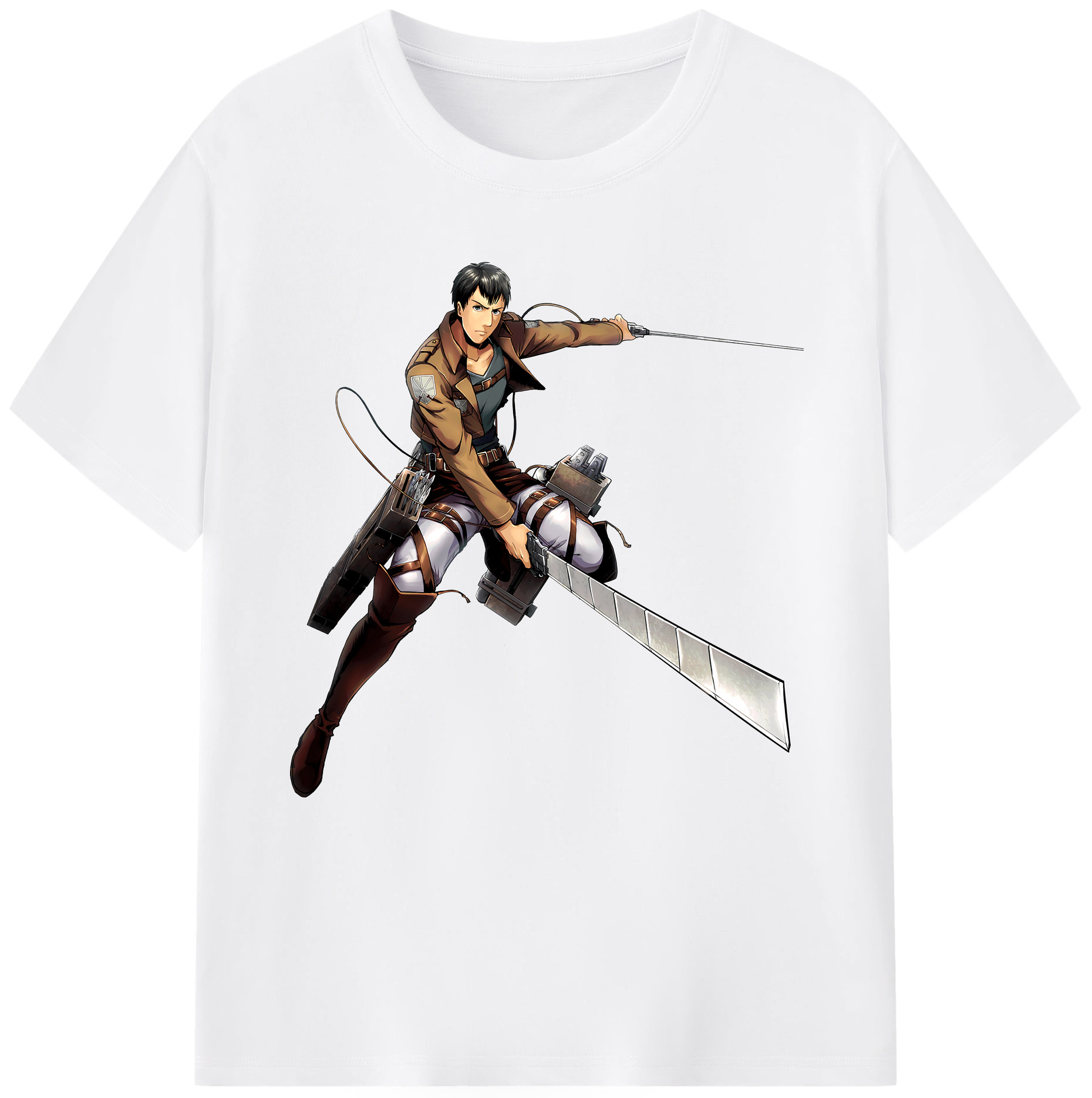 （画像用） 進撃の巨人 ベルトルト・フーバー Attack on Titan Bertholdt Hoover 綿100％半袖Tシャツ（フロントプリント）