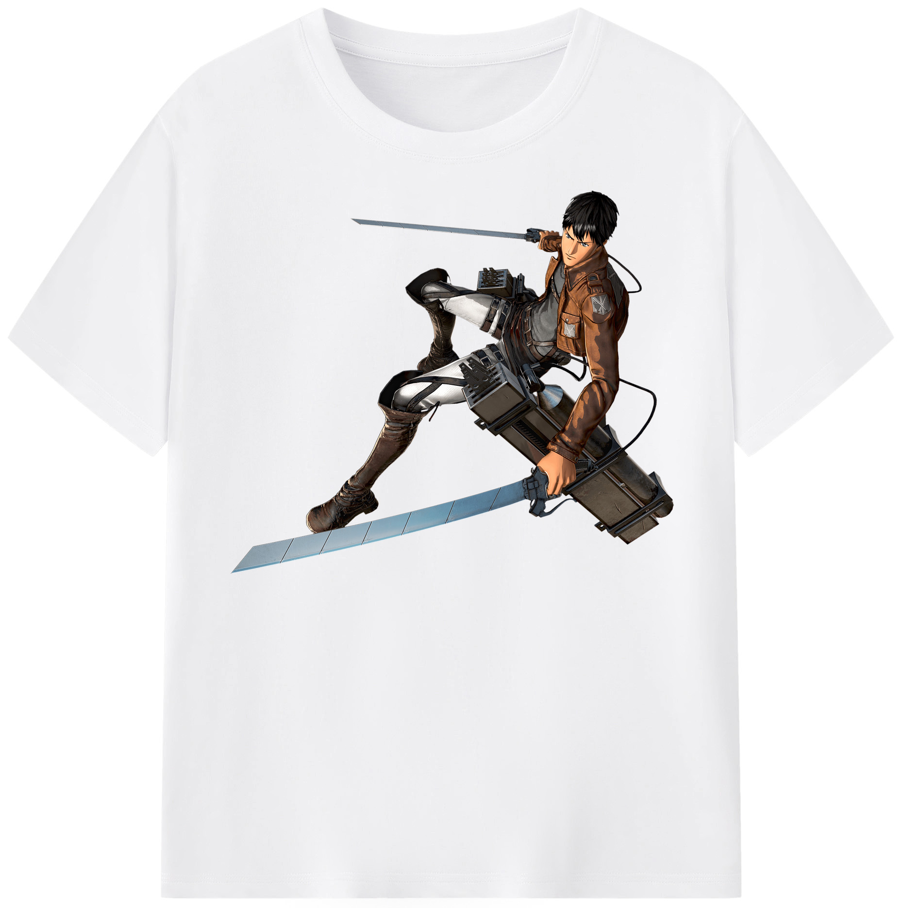 （画像用） 進撃の巨人 ベルトルト・フーバー Attack on Titan Bertholdt Hoover 綿100％半袖Tシャツ（フロントプリント）