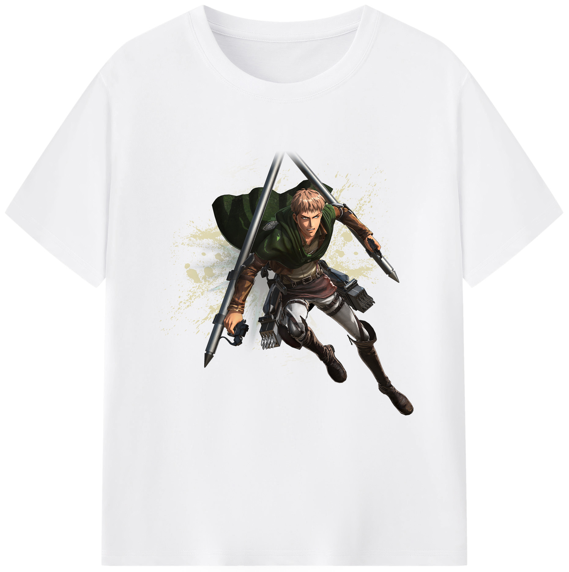 （画像用） 進撃の巨人 ジャン・キルシュタイン Attack on Titan Jean Kirstein 綿100％半袖Tシャツ（フロントプリント）