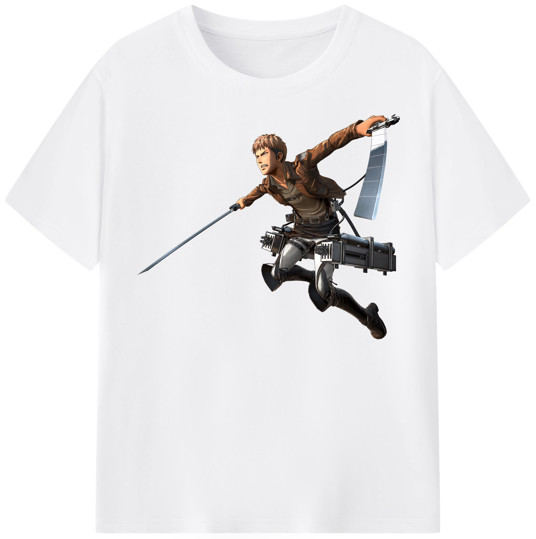 （画像用） 進撃の巨人 ジャン・キルシュタイン Attack on Titan Jean Kirstein 綿100％半袖Tシャツ（フロントプリント）