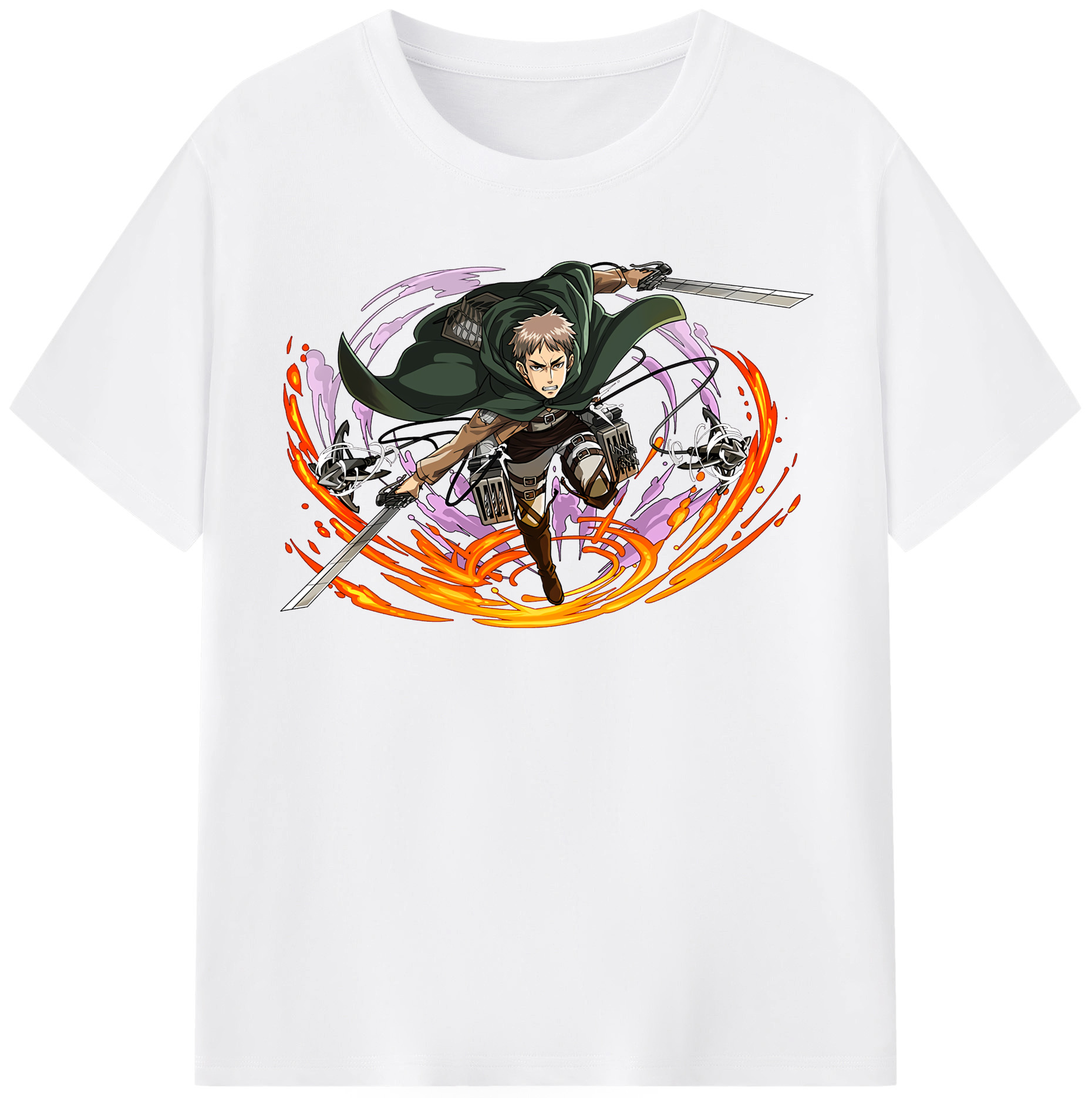 （画像用） 進撃の巨人 ジャン・キルシュタイン Attack on Titan Jean Kirstein 綿100％半袖Tシャツ（フロントプリント）