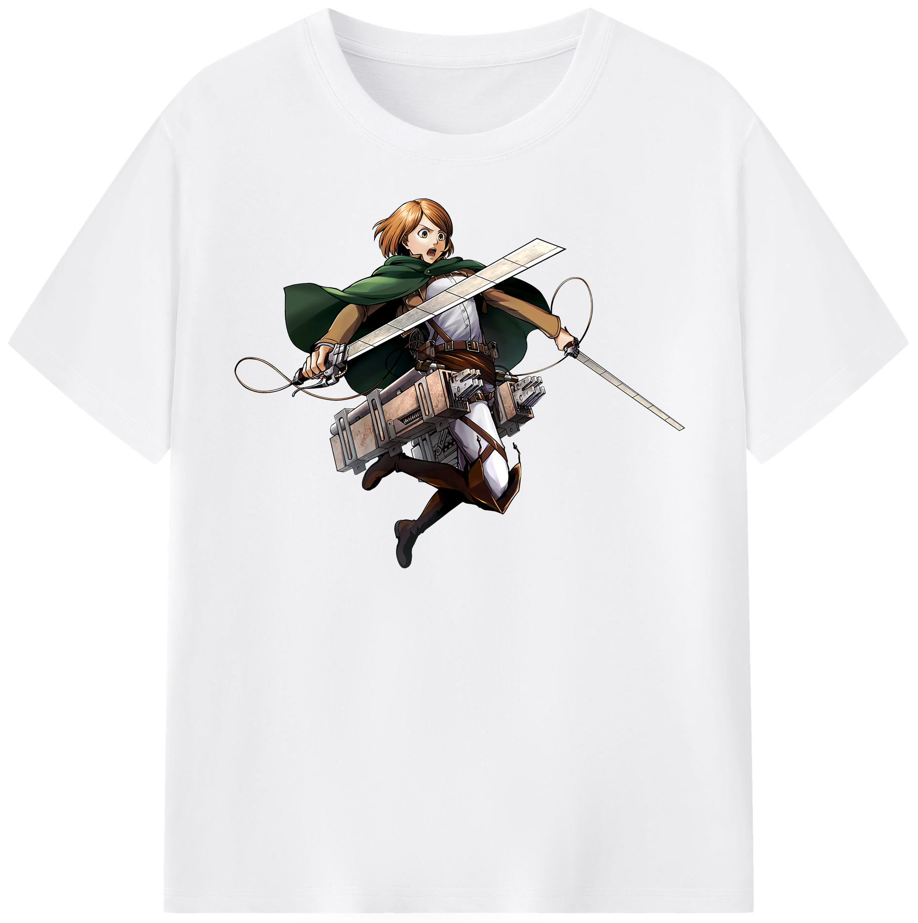 （画像用） 進撃の巨人 ペトラ·ラル Attack on Titan Petra Rall 綿100％半袖Tシャツ（フロントプリント）