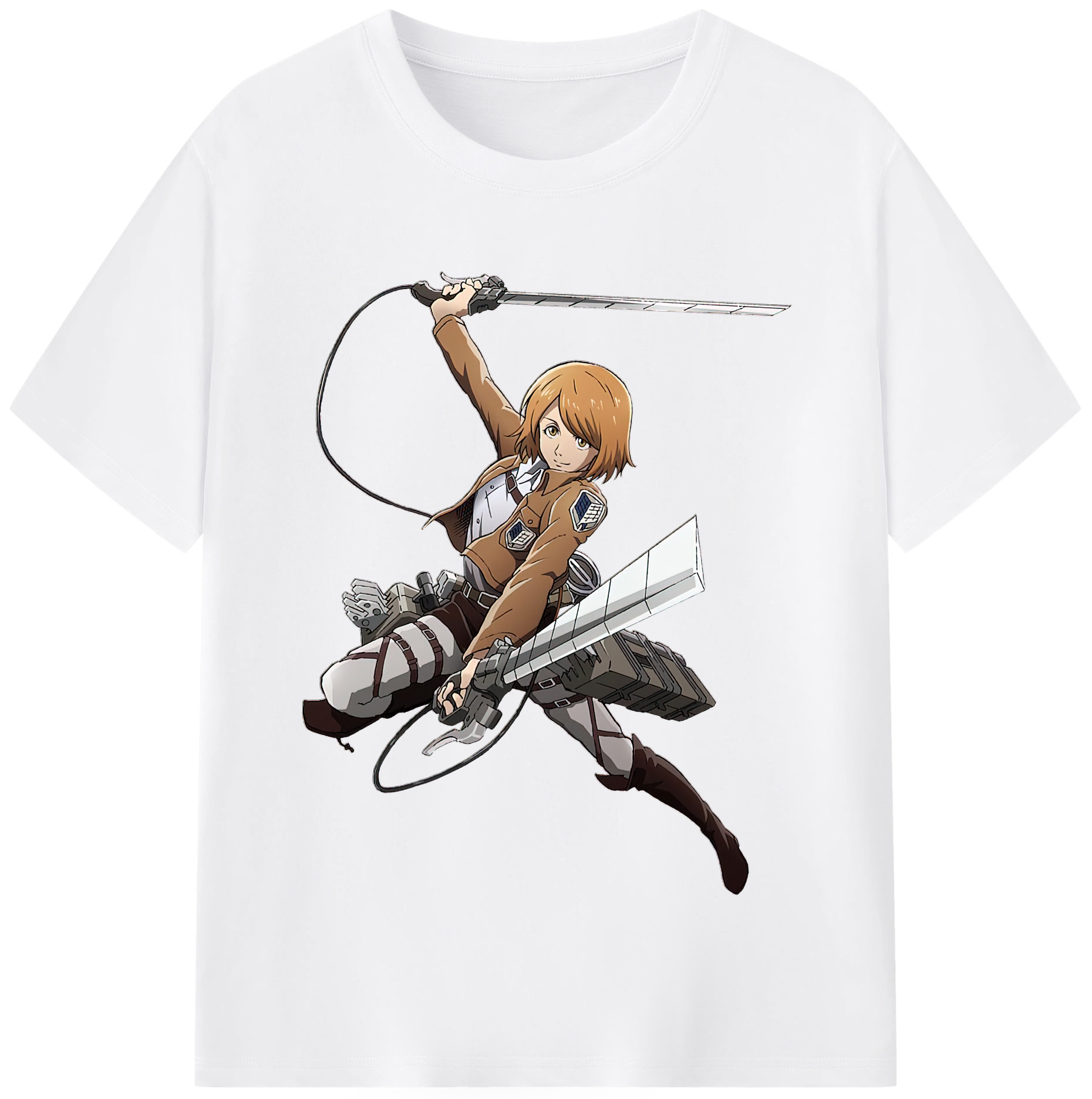 （画像用） 進撃の巨人 ペトラ·ラル Attack on Titan Petra Rall 綿100％半袖Tシャツ（フロントプリント）