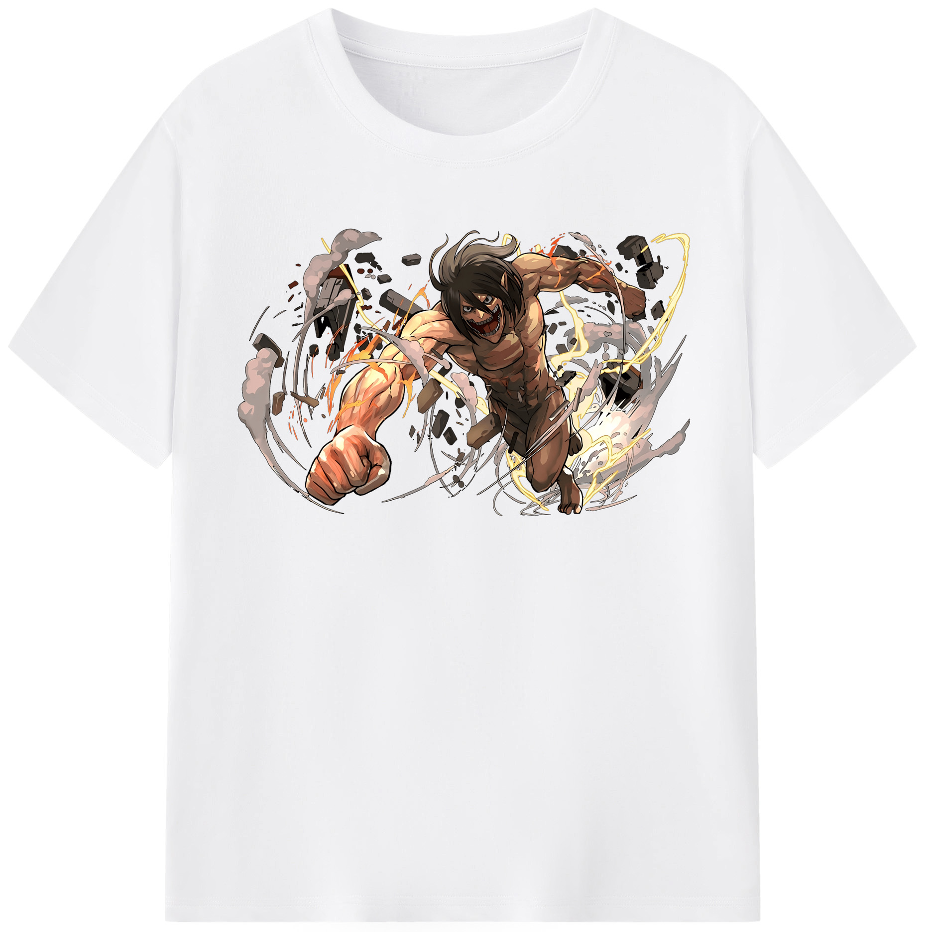 （画像用） 進撃の巨人 Attack on Titan 綿100％半袖Tシャツ（フロントプリント）