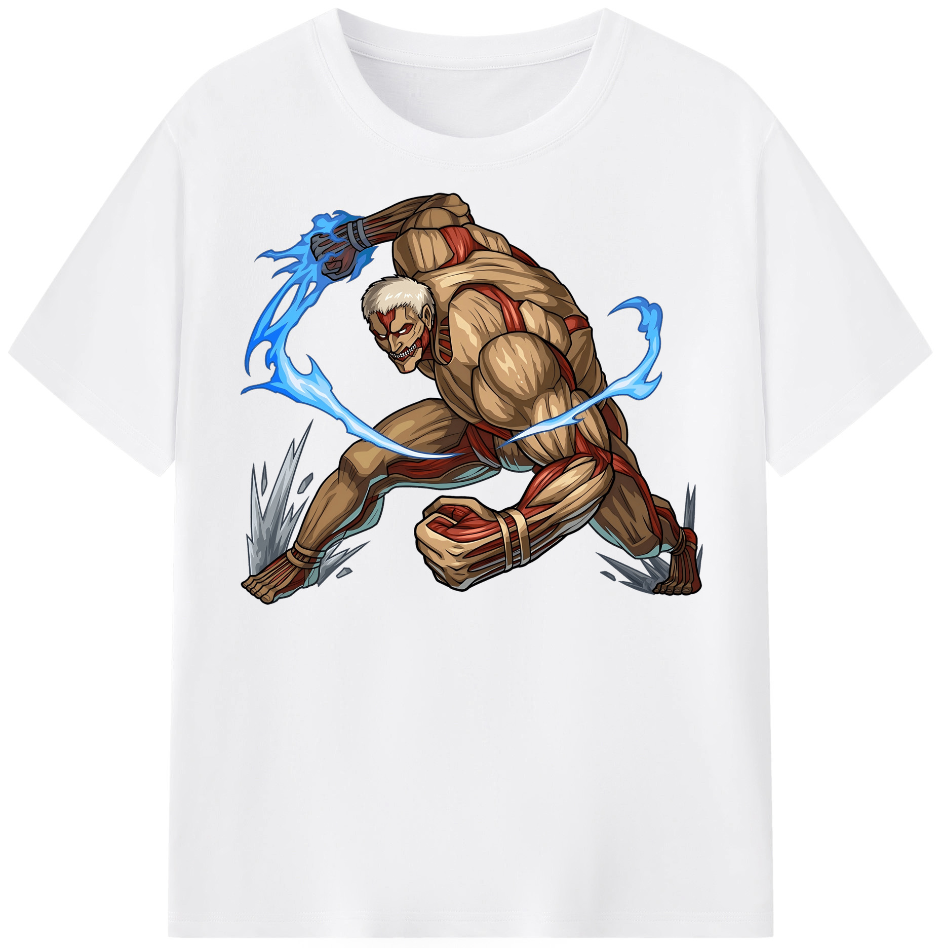 （画像用） 進撃の巨人 Attack on Titan 綿100％半袖Tシャツ（フロントプリント）