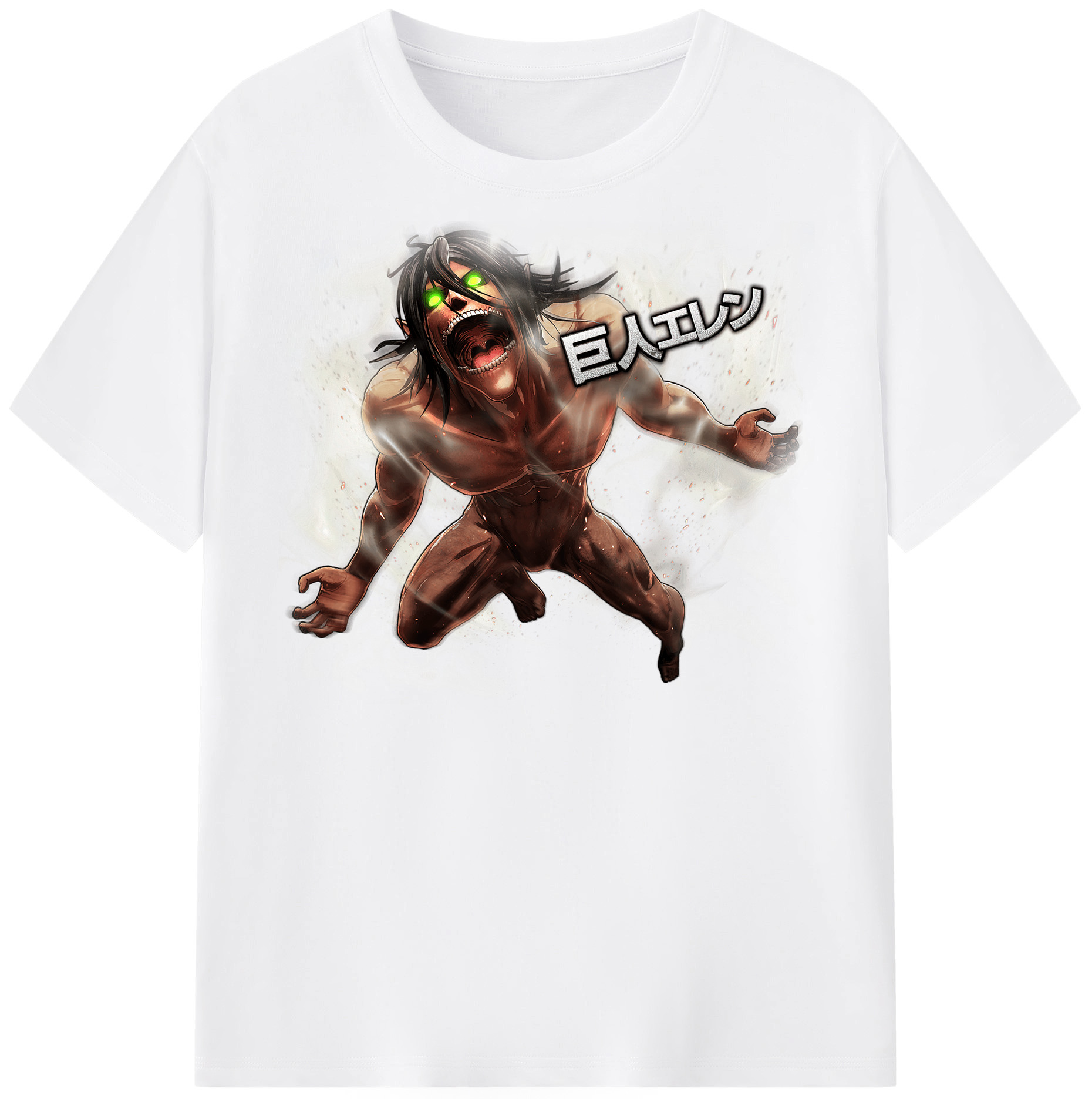 （画像用） 進撃の巨人 Attack on Titan 綿100％半袖Tシャツ（フロントプリント）