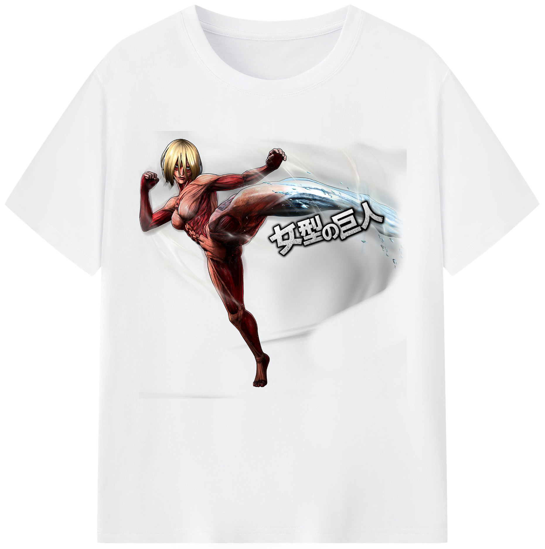 （画像用） 進撃の巨人 Attack on Titan 綿100％半袖Tシャツ（フロントプリント）