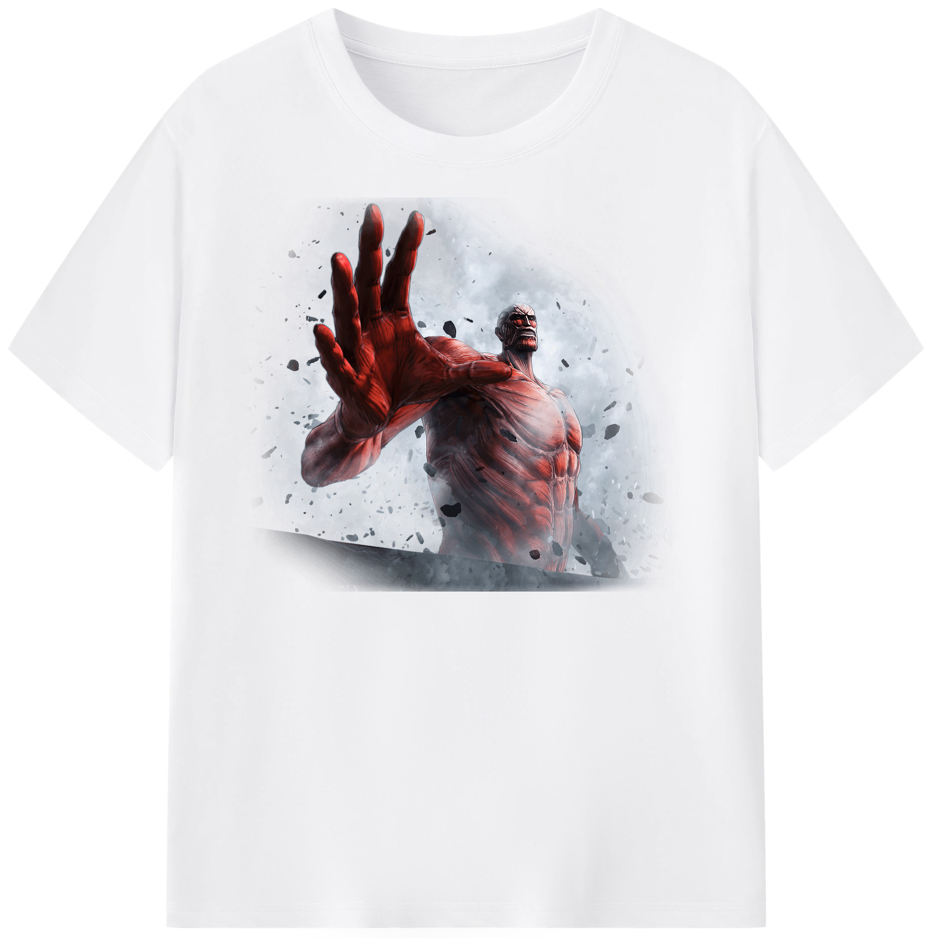 （画像用） 進撃の巨人 Attack on Titan 綿100％半袖Tシャツ（フロントプリント）