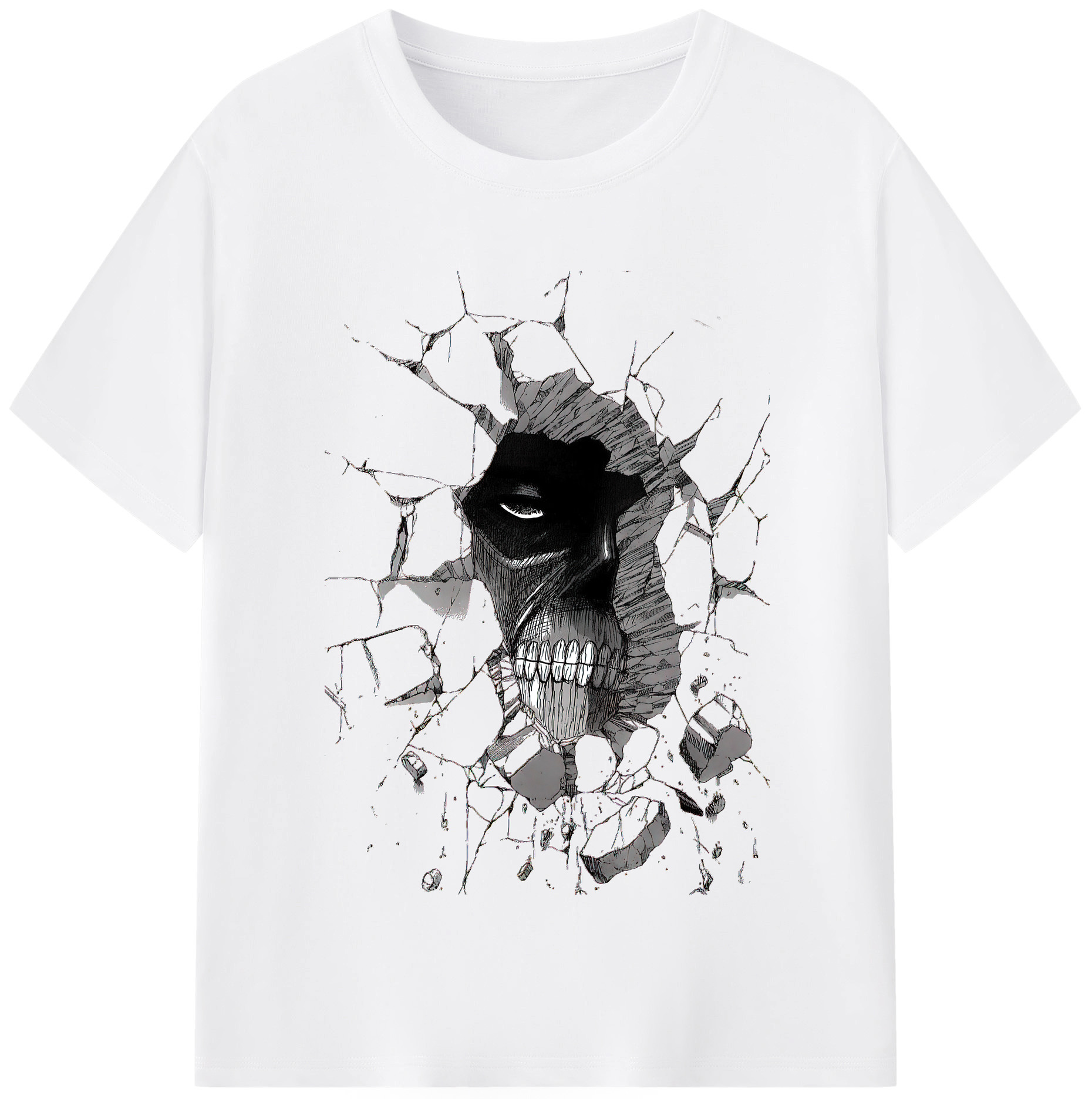 （画像用） 進撃の巨人 Attack on Titan 綿100％半袖Tシャツ（フロントプリント）