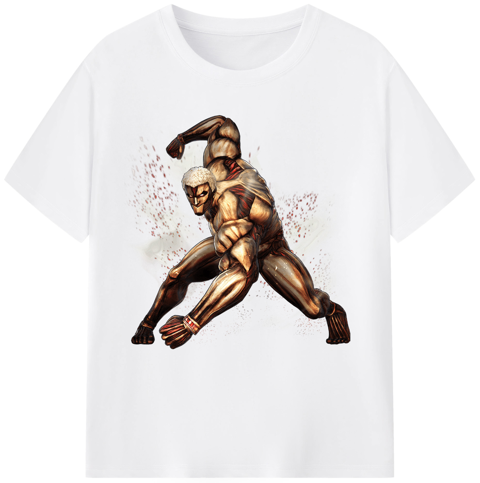 （画像用） 進撃の巨人 Attack on Titan 綿100％半袖Tシャツ（フロントプリント）
