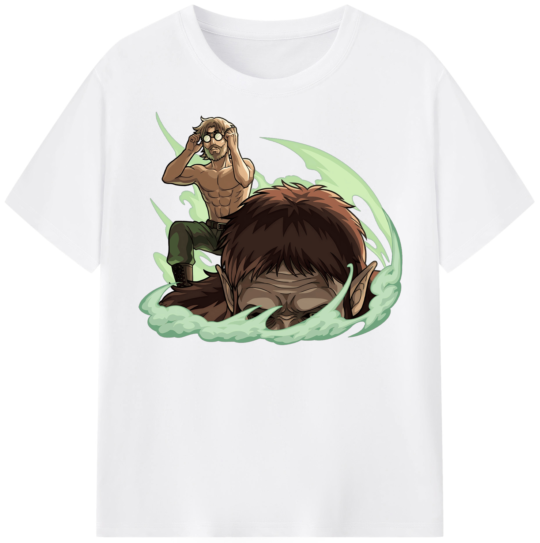 （画像用） 進撃の巨人 Attack on Titan 綿100％半袖Tシャツ（フロントプリント）