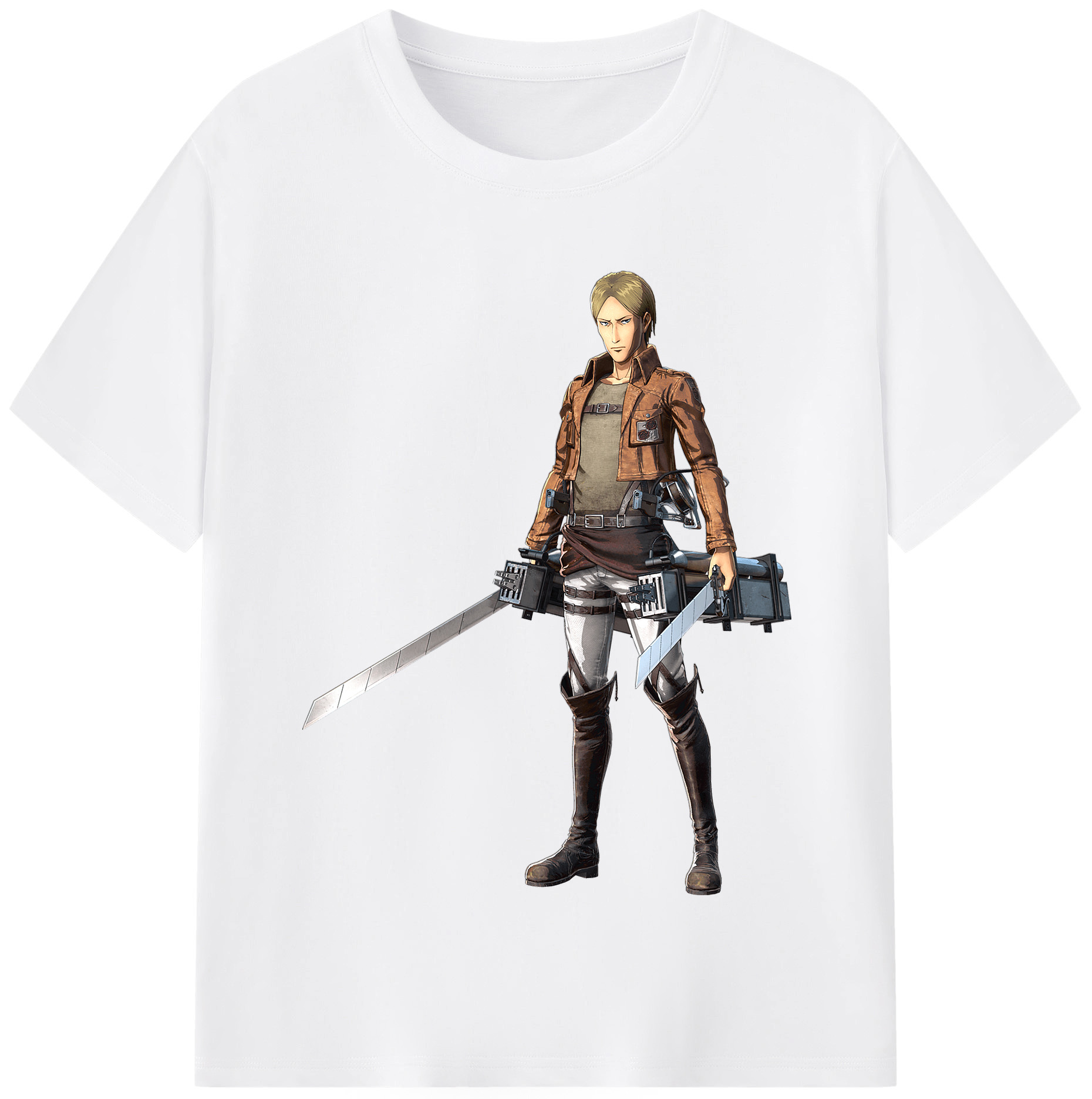 （画像用） 進撃の巨人 Attack on Titan 綿100％半袖Tシャツ（フロントプリント）
