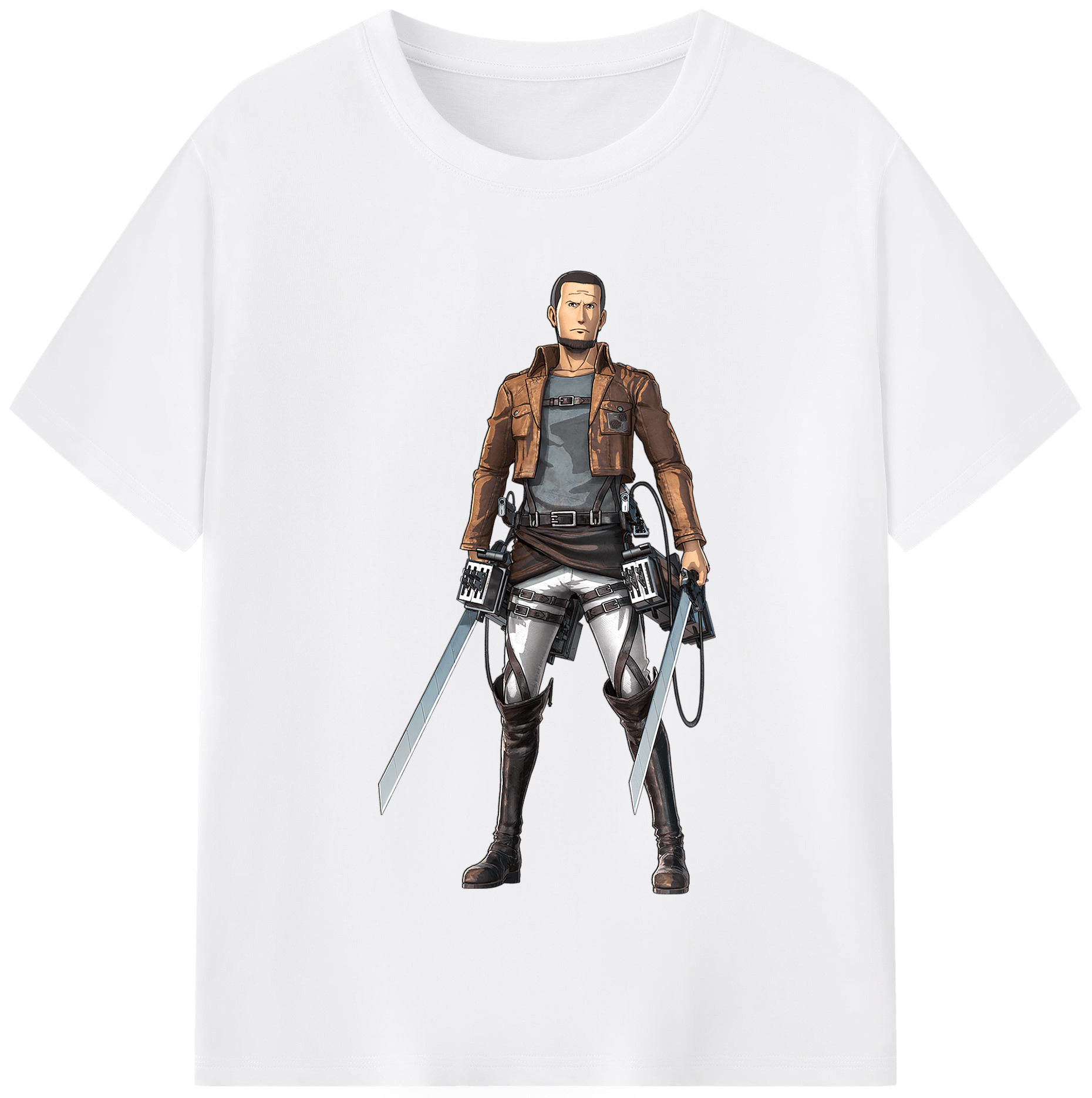 （画像用） 進撃の巨人 Attack on Titan 綿100％半袖Tシャツ（フロントプリント）