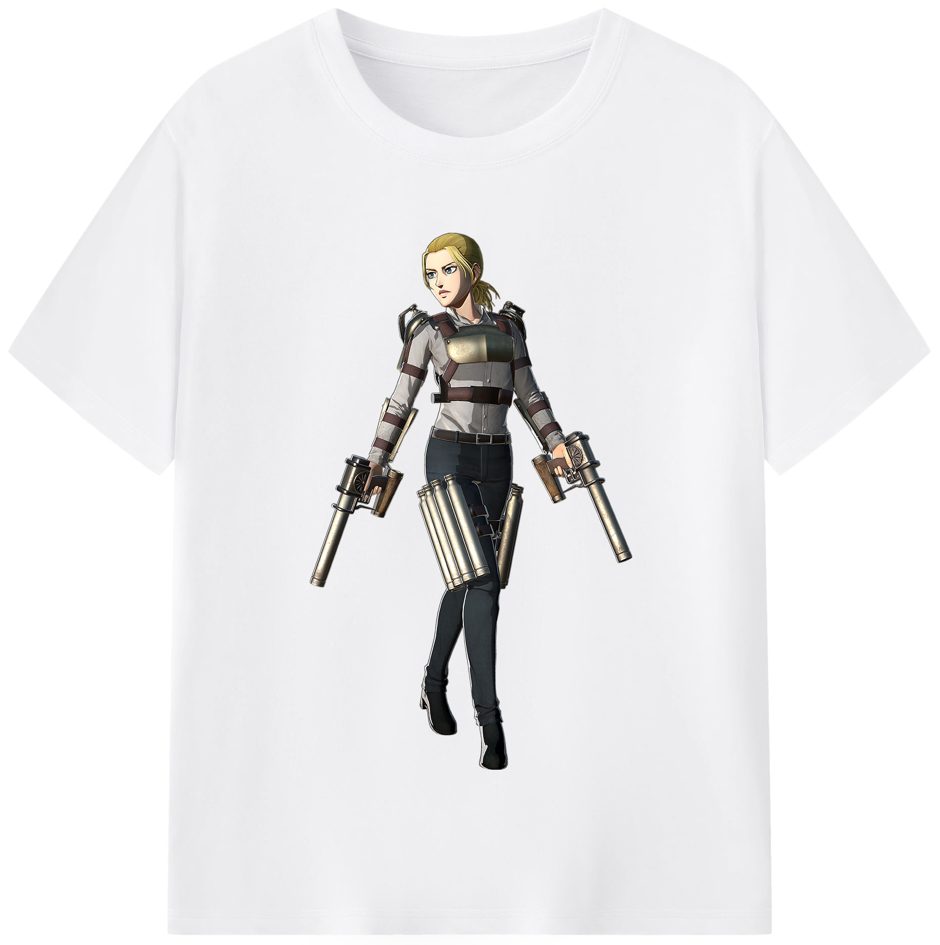 （画像用） 進撃の巨人 Attack on Titan 綿100％半袖Tシャツ（フロントプリント）