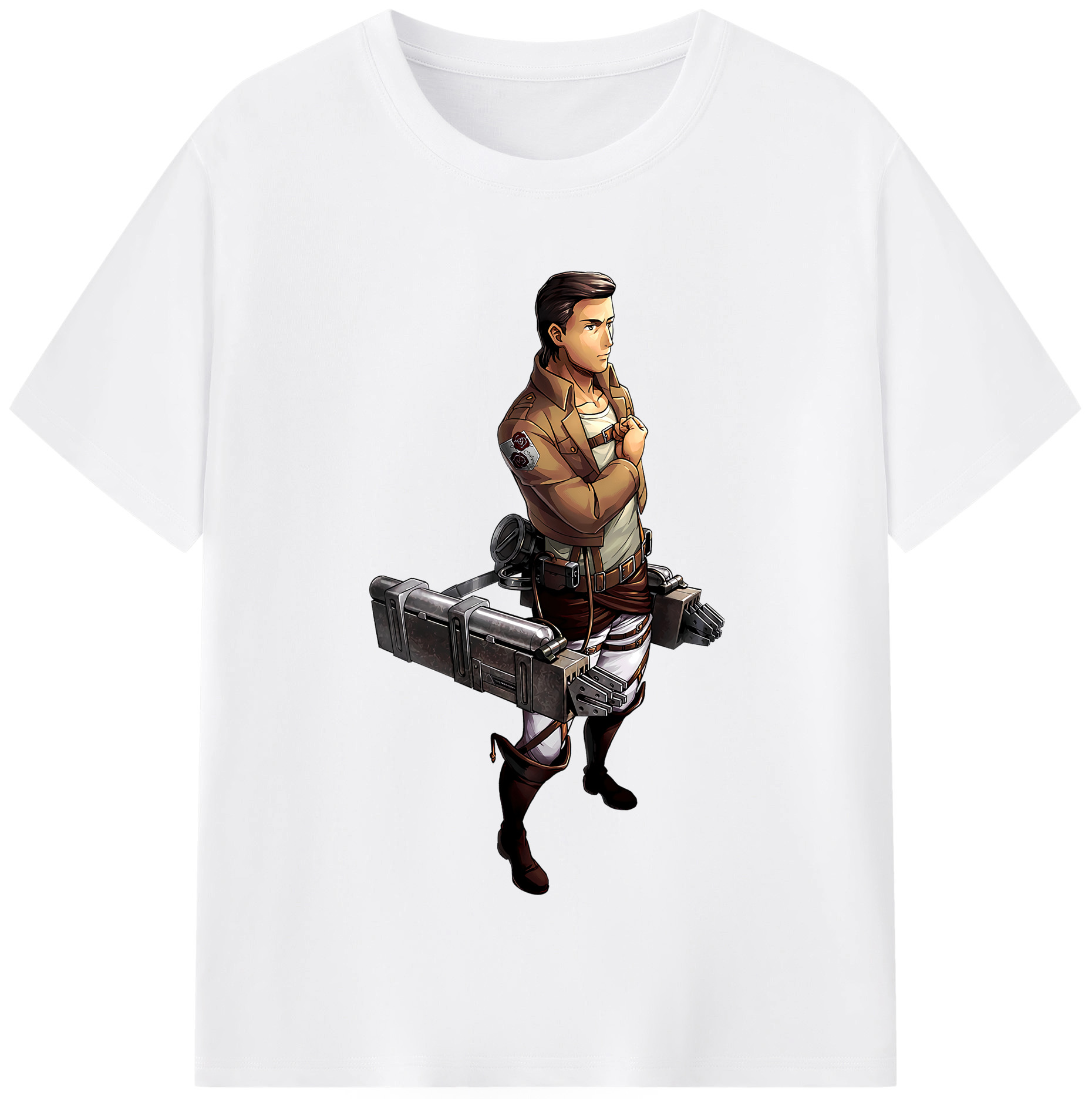 （画像用） 進撃の巨人 Attack on Titan 綿100％半袖Tシャツ（フロントプリント）