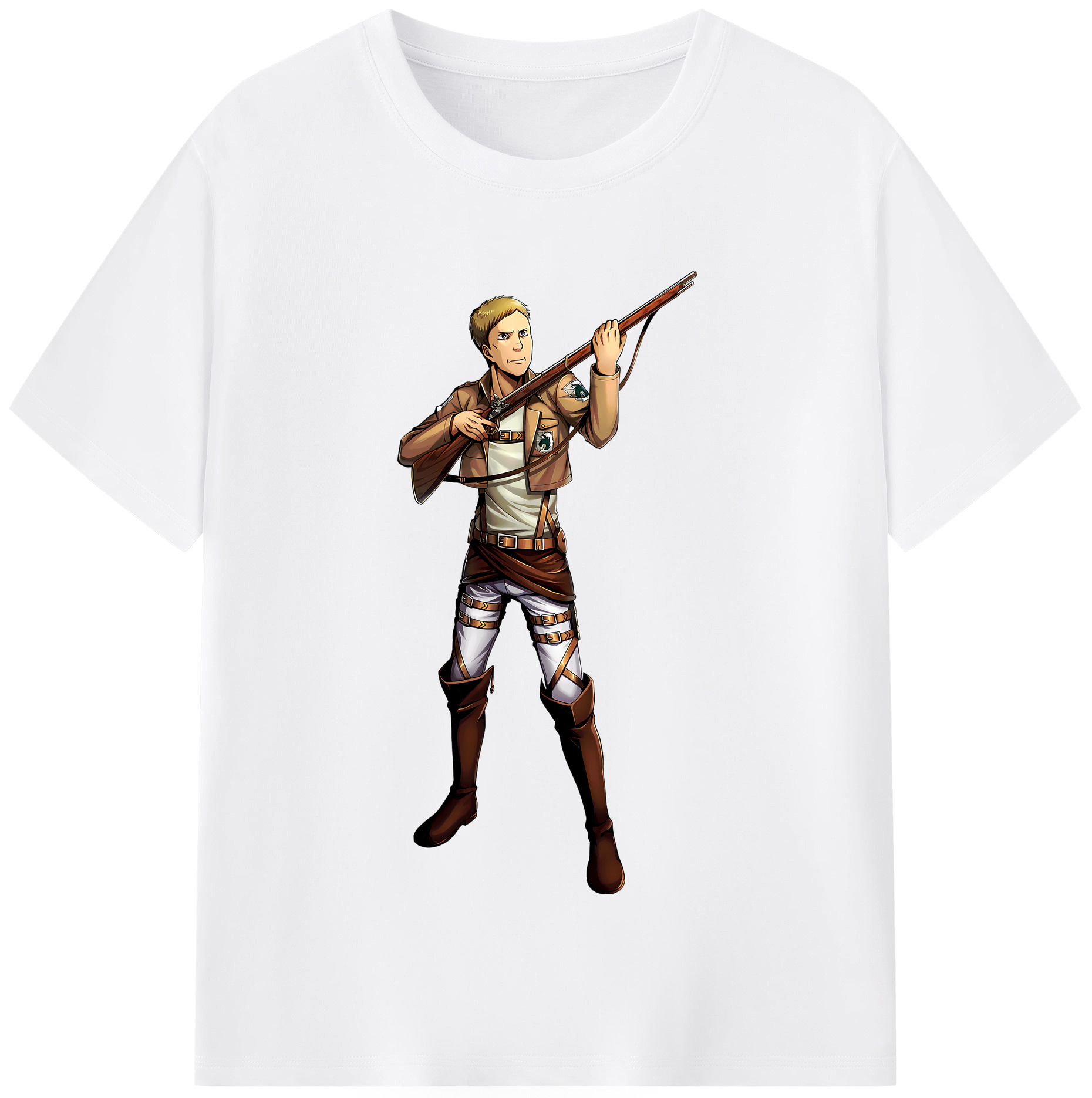 （画像用） 進撃の巨人 Attack on Titan 綿100％半袖Tシャツ（フロントプリント）