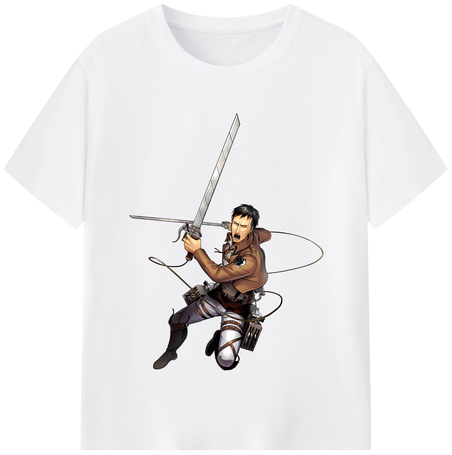 （画像用） 進撃の巨人 Attack on Titan 綿100％半袖Tシャツ（フロントプリント）