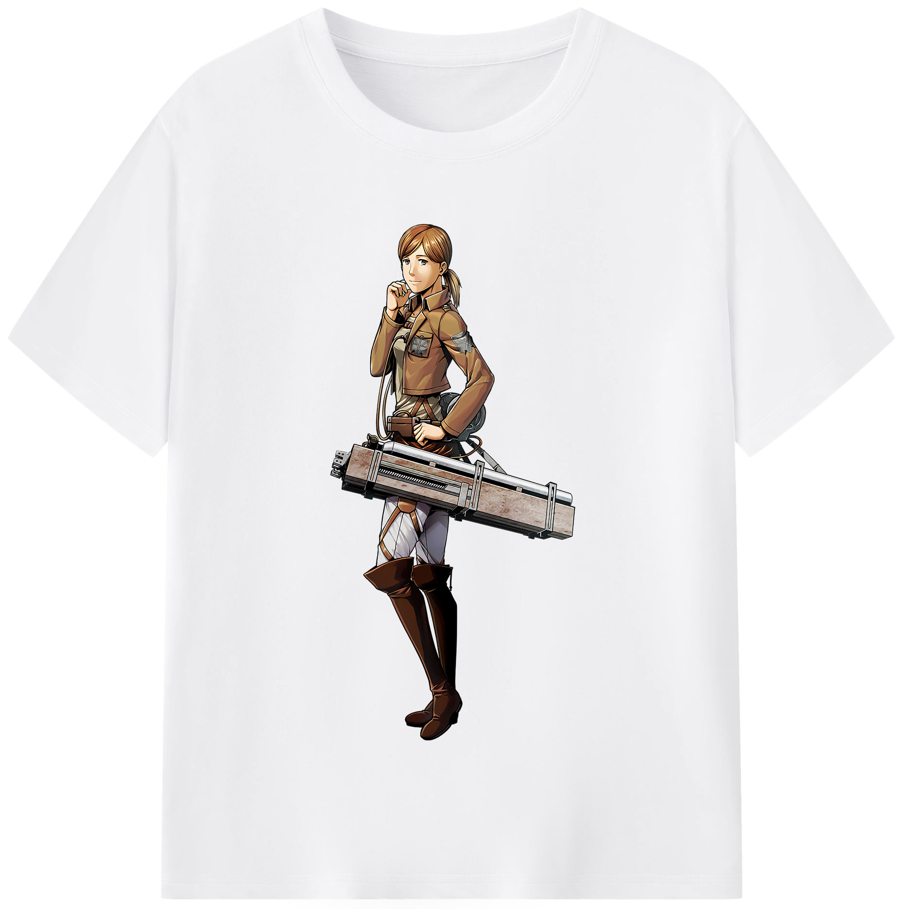 （画像用） 進撃の巨人 Attack on Titan 綿100％半袖Tシャツ（フロントプリント）
