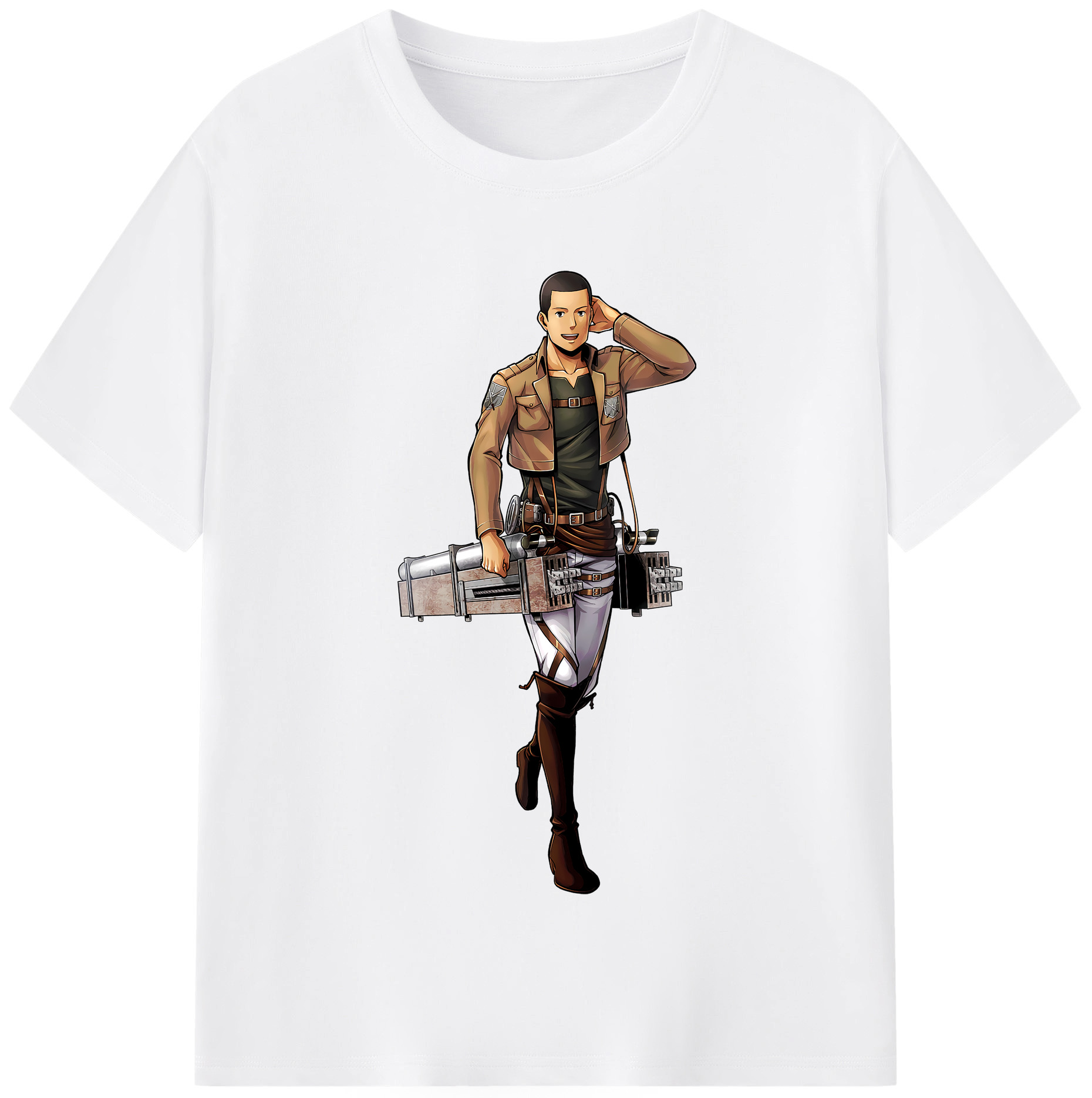 （画像用） 進撃の巨人 Attack on Titan 綿100％半袖Tシャツ（フロントプリント）