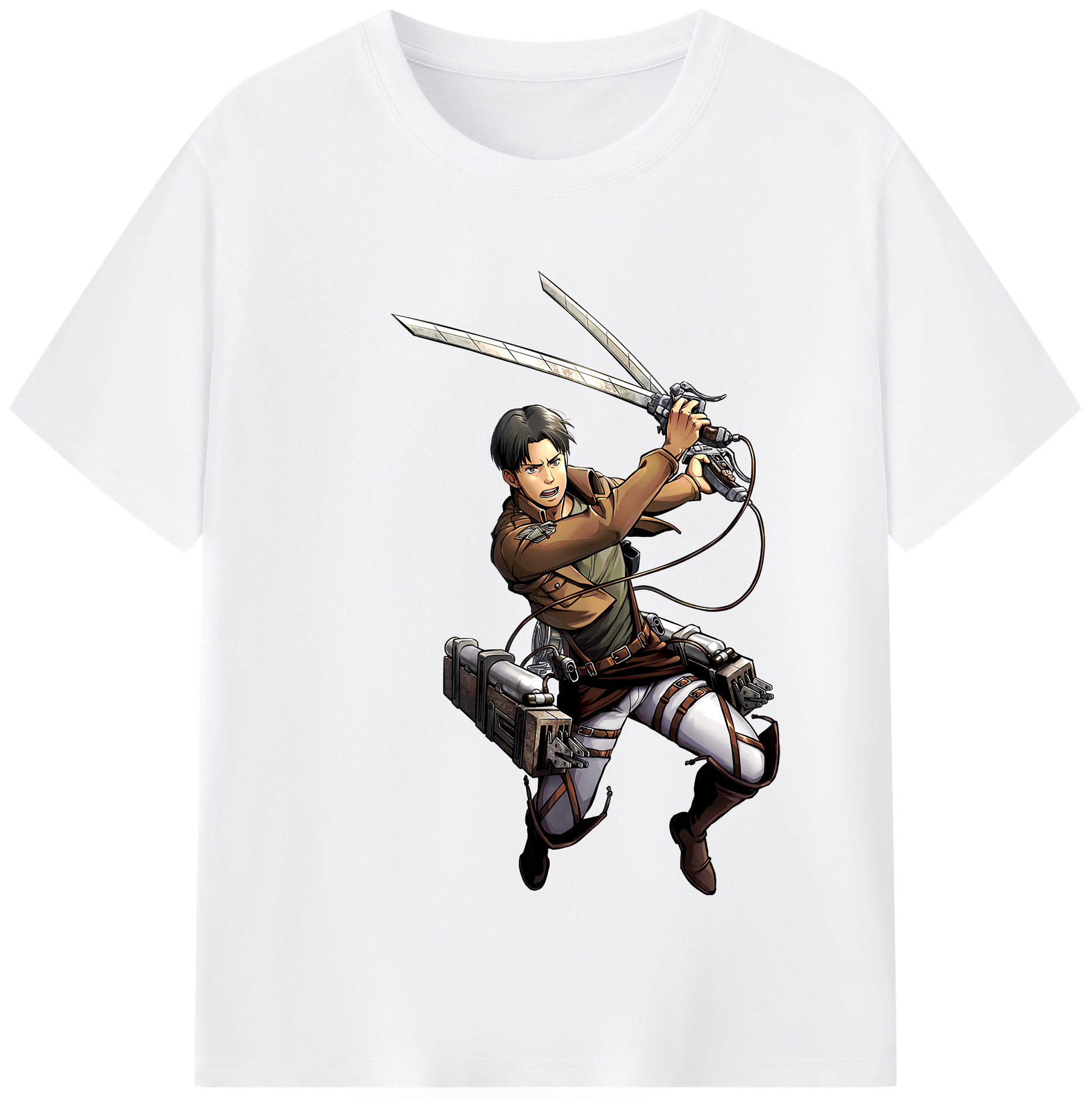 （画像用） 進撃の巨人 Attack on Titan 綿100％半袖Tシャツ（フロントプリント）