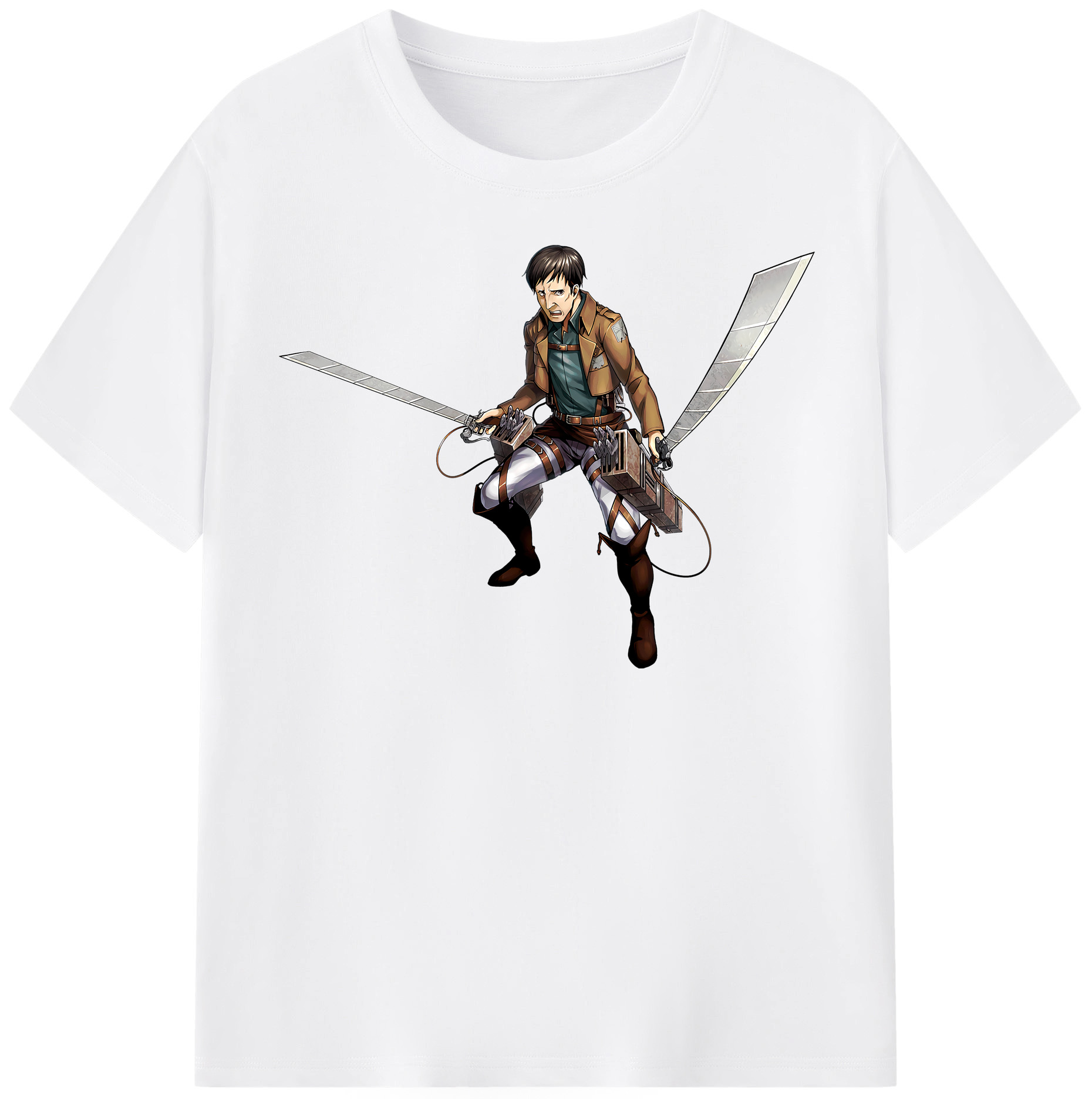 （画像用） 進撃の巨人 Attack on Titan 綿100％半袖Tシャツ（フロントプリント）