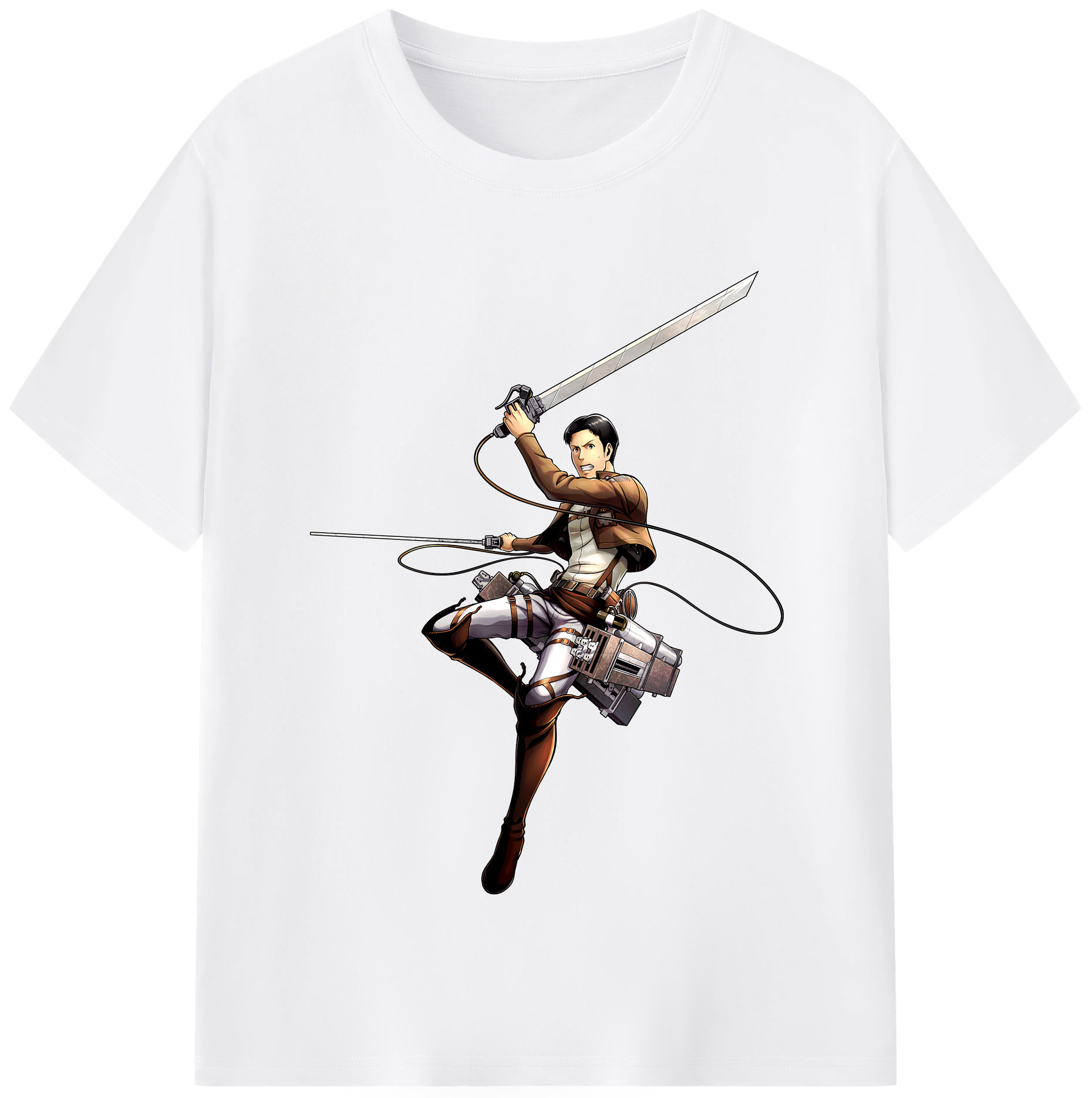 （画像用） 進撃の巨人 Attack on Titan 綿100％半袖Tシャツ（フロントプリント）