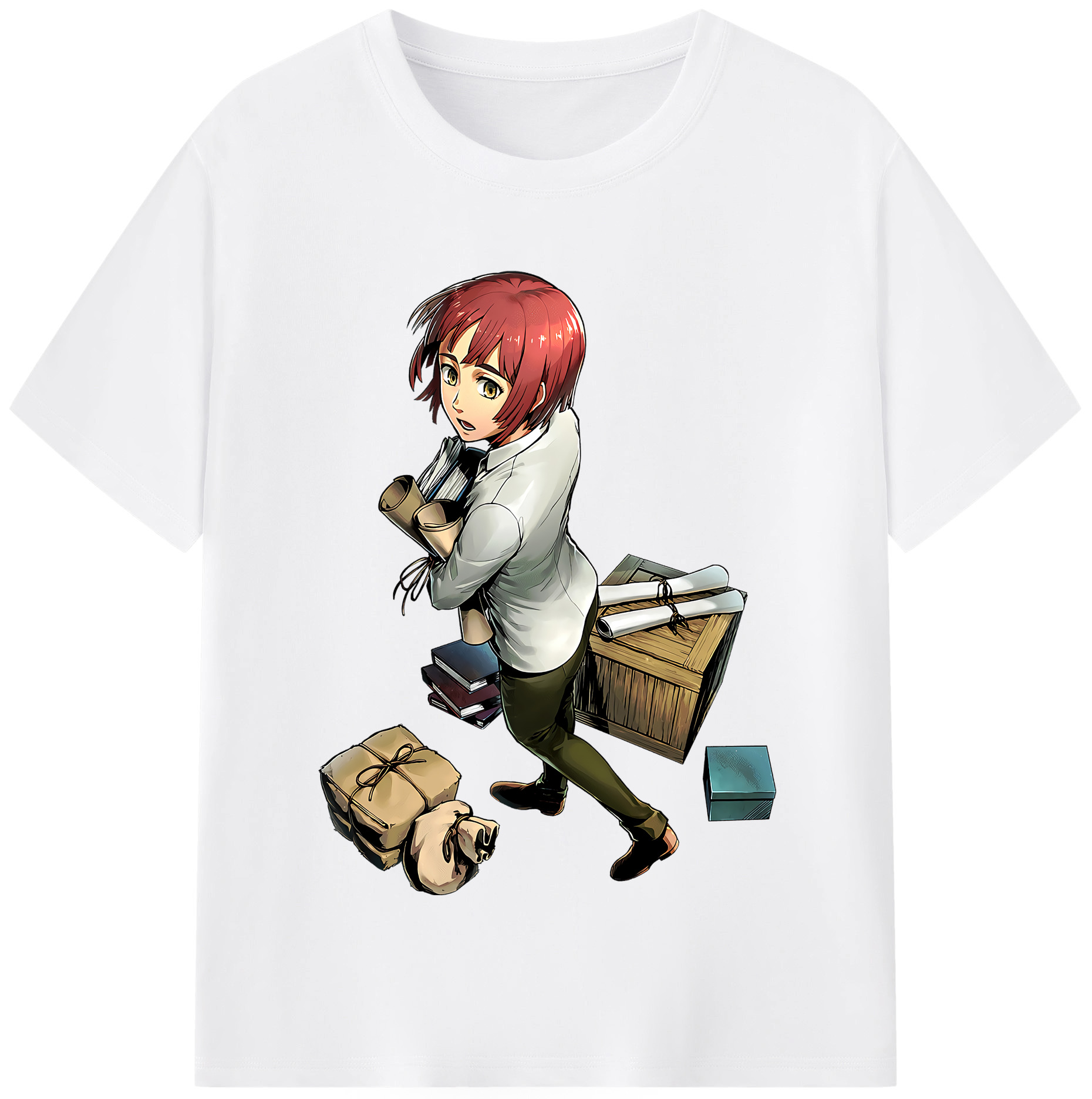 （画像用） 進撃の巨人 Attack on Titan 綿100％半袖Tシャツ（フロントプリント）
