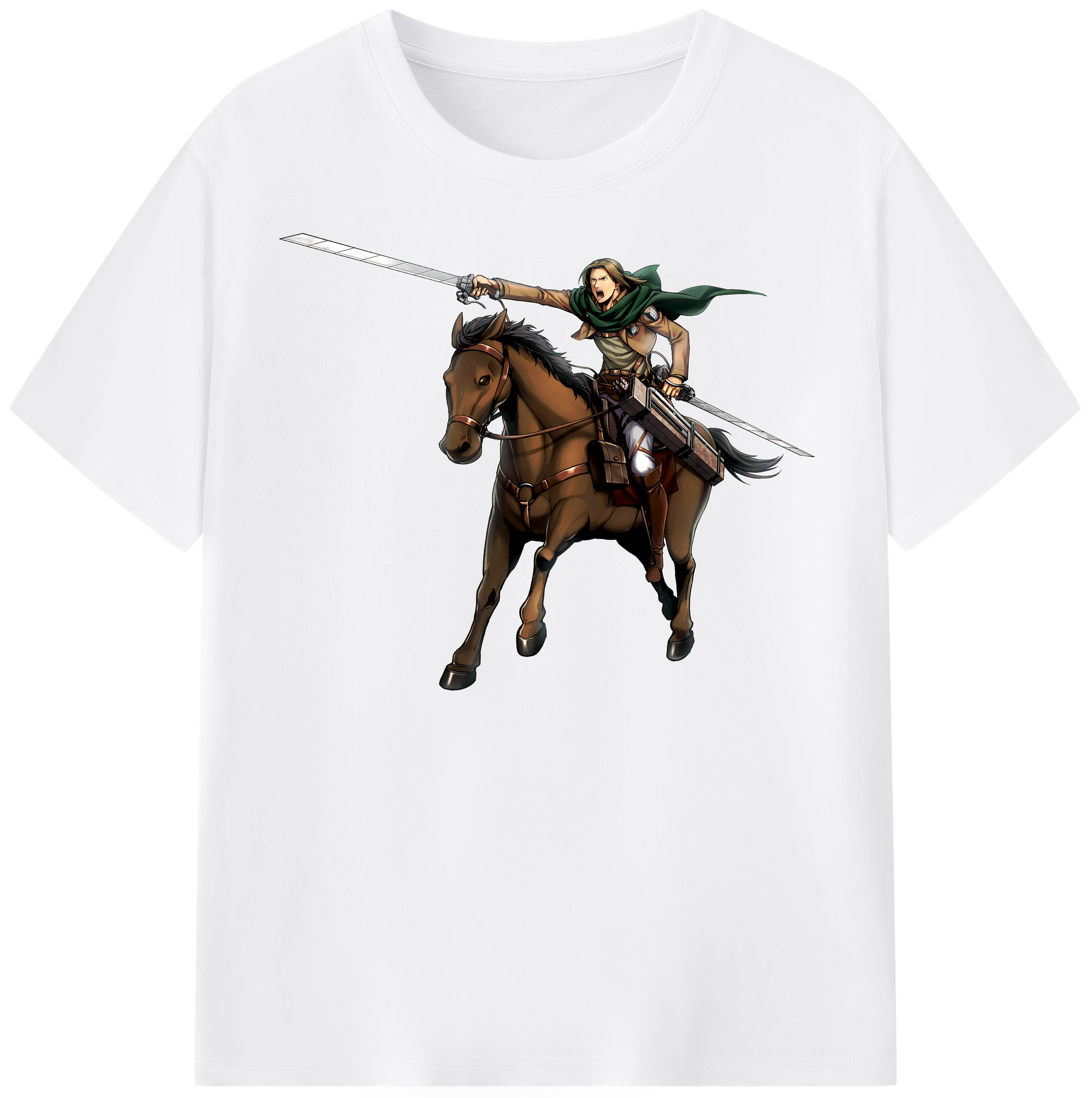（画像用） 進撃の巨人 Attack on Titan 綿100％半袖Tシャツ（フロントプリント）