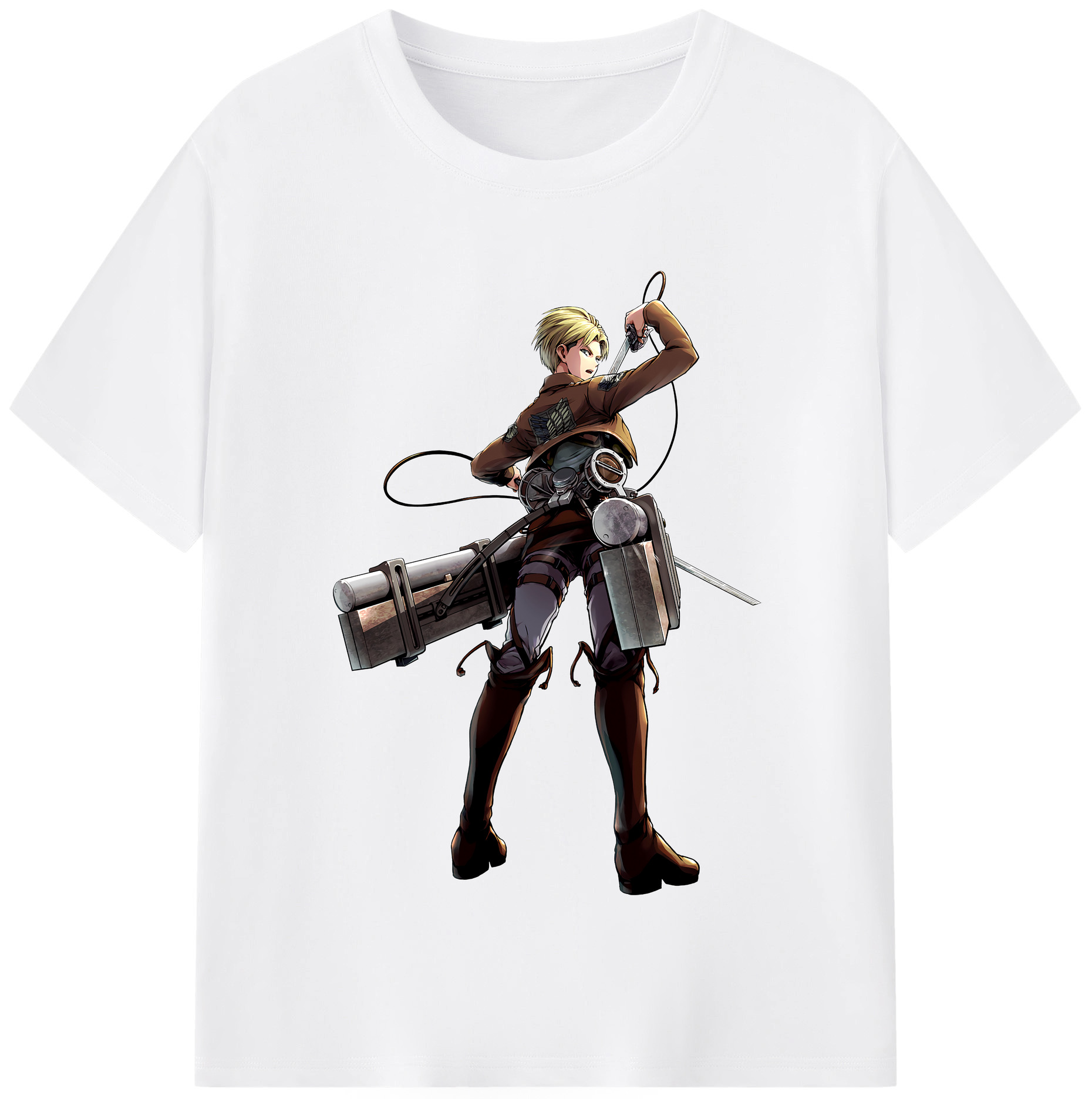 （画像用） 進撃の巨人 Attack on Titan 綿100％半袖Tシャツ（フロントプリント）