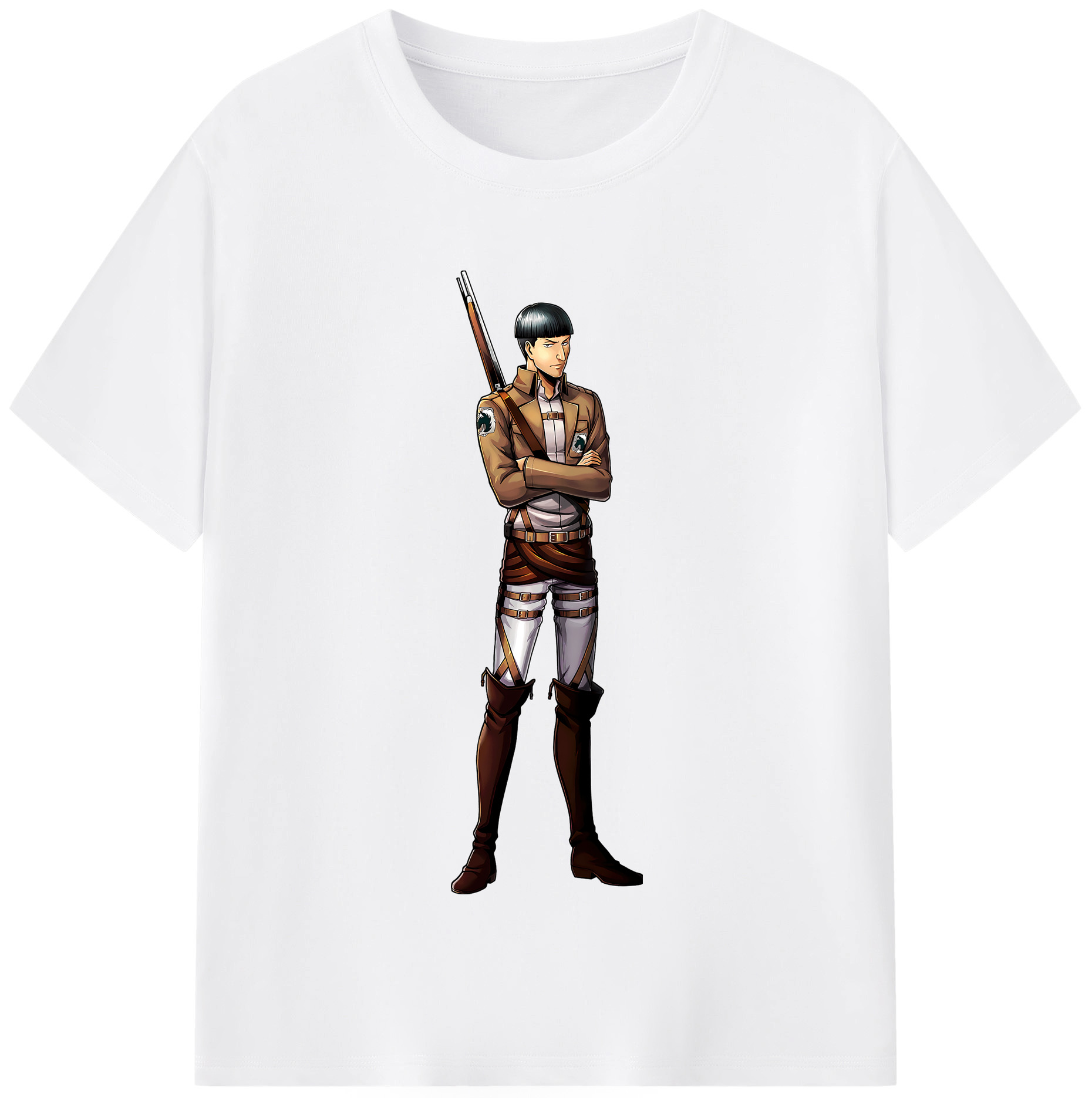 （画像用） 進撃の巨人 Attack on Titan 綿100％半袖Tシャツ（フロントプリント）