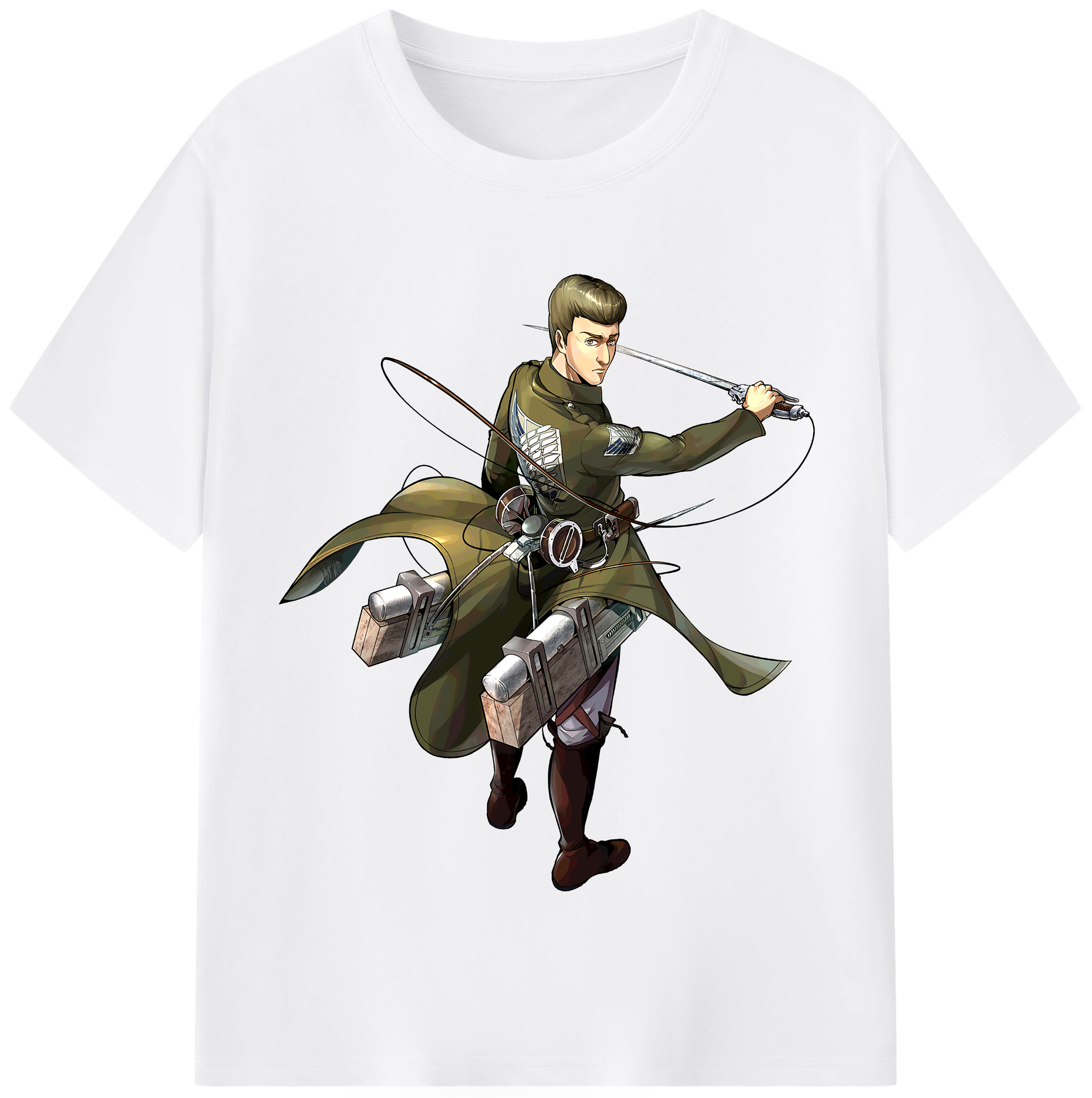 （画像用） 進撃の巨人 Attack on Titan 綿100％半袖Tシャツ（フロントプリント）