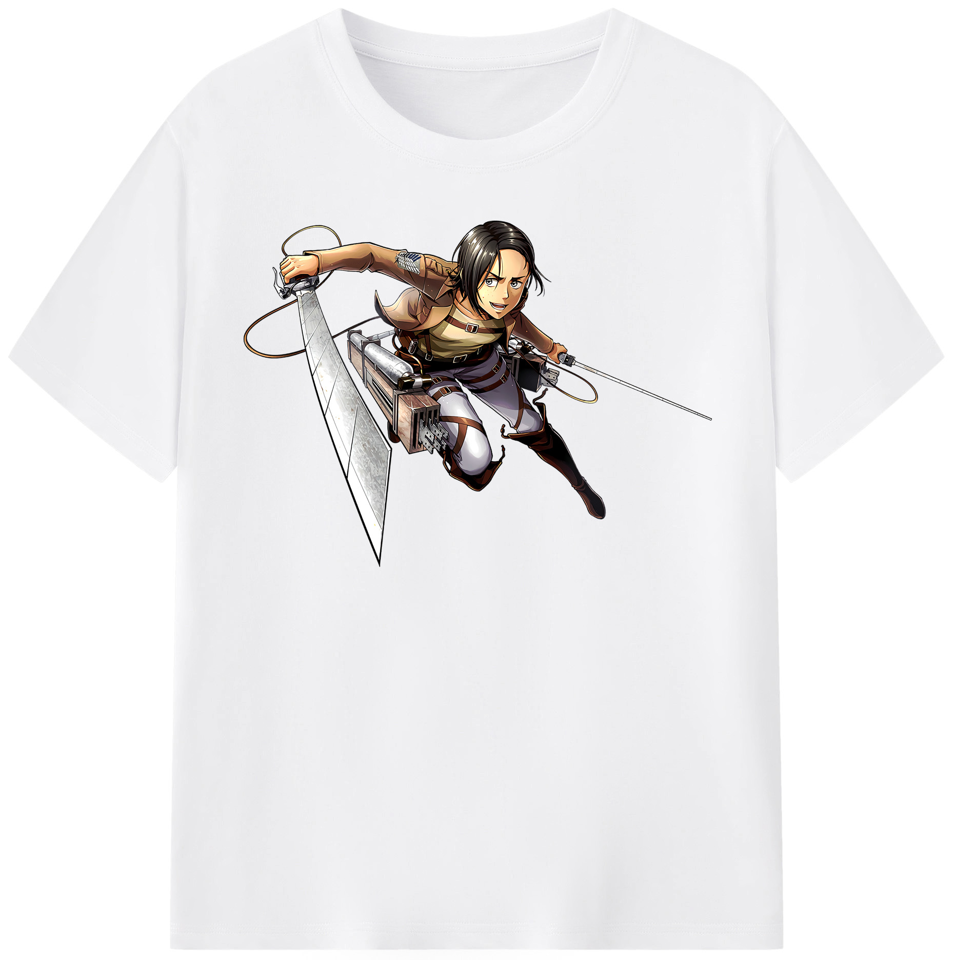（画像用） 進撃の巨人 Attack on Titan 綿100％半袖Tシャツ（フロントプリント）