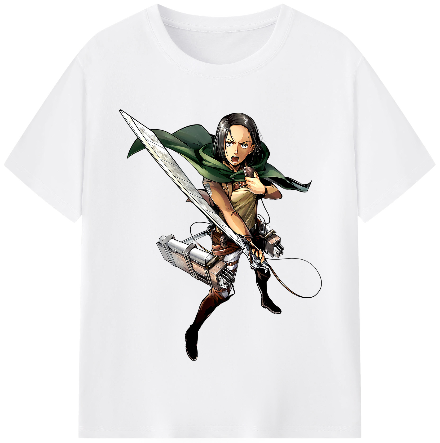 （画像用） 進撃の巨人 Attack on Titan 綿100％半袖Tシャツ（フロントプリント）